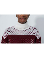 Daily Sports Daily - Dot Roll-Neck Pullover - Winery (892)
