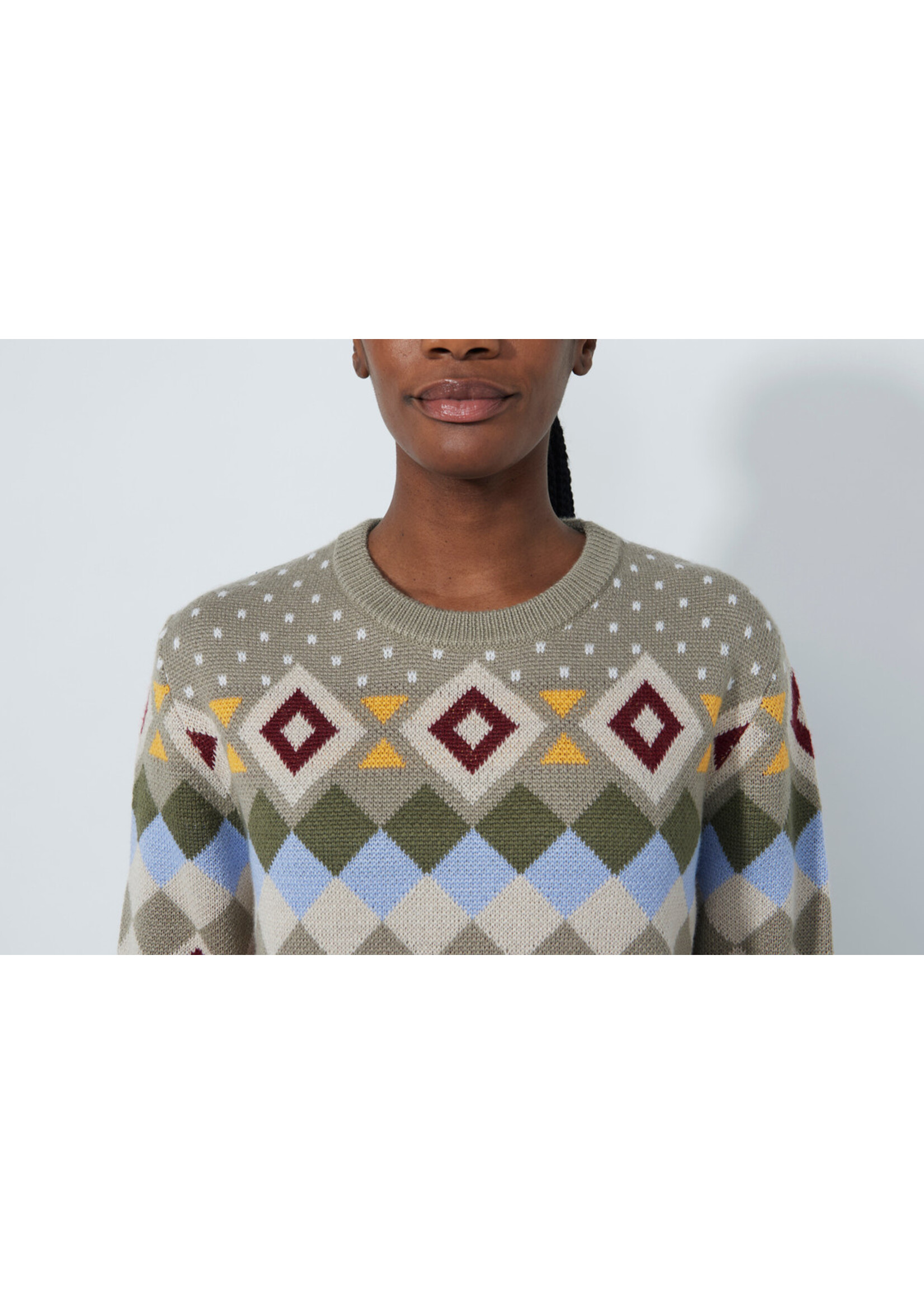 Daily Sports Daily - Multi Colored Pullover - Winery (892)