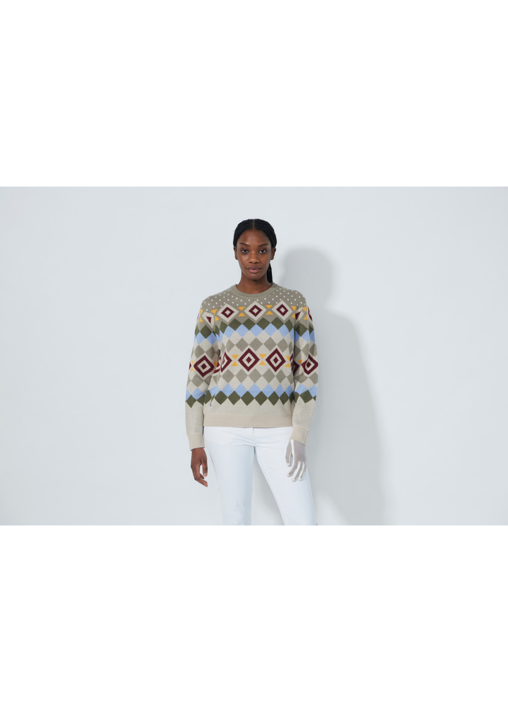 Daily Sports Daily - Multi Colored Pullover - Winery (892)