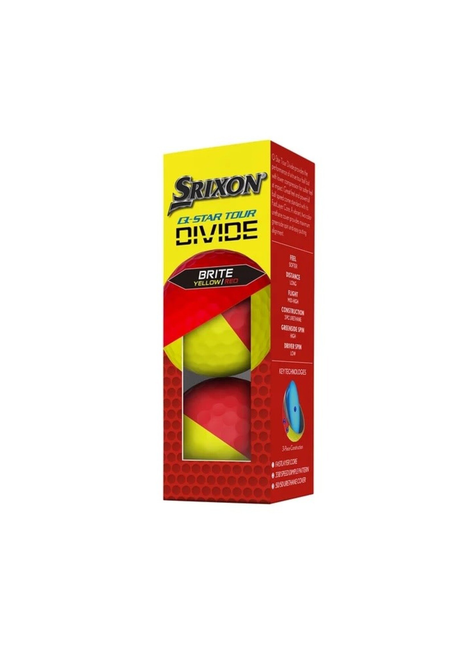 Srixon Srixon Q-star Tour Divide - Red/Yellow SLEEVE