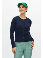 Rohnisch Rohnisch - Classic Cable Cardigan - Navy