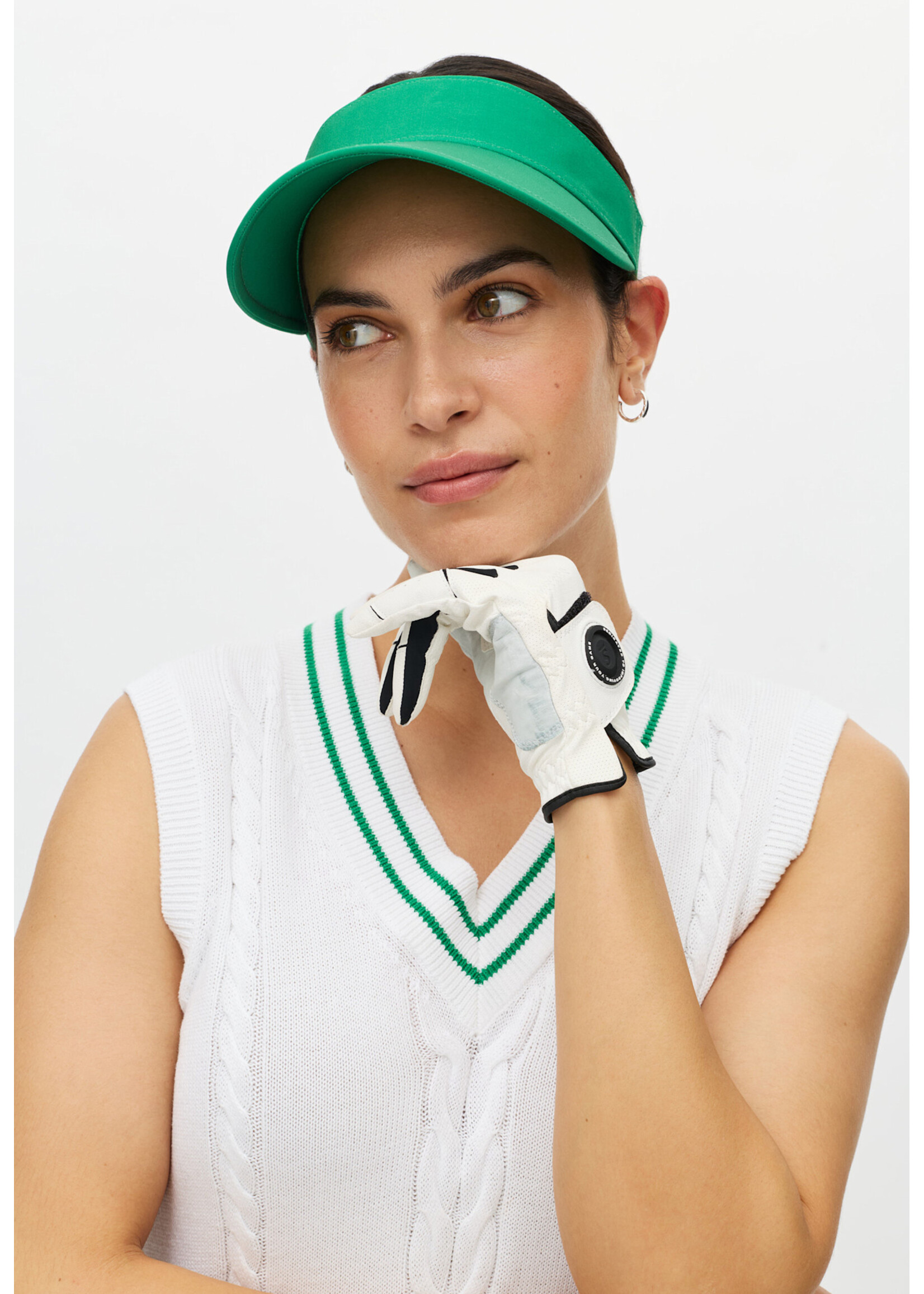 Rohnisch Rohnisch - Cotton Cable Vest - White/Green