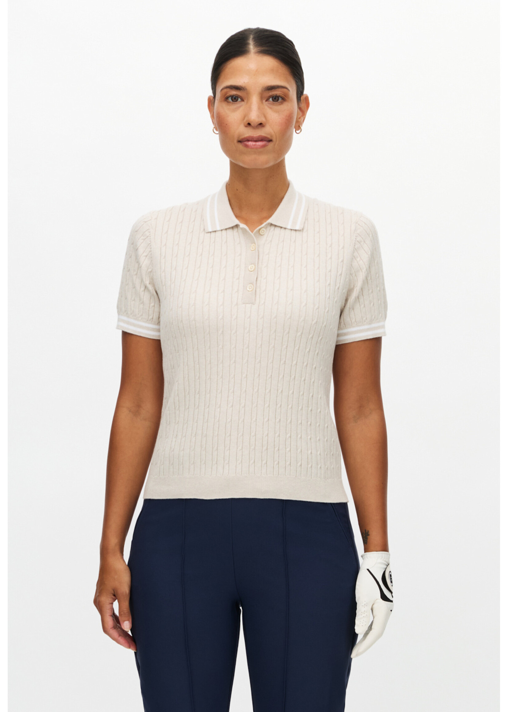 Rohnisch Rohnisch - Classic Cable Polo - Oatmeal