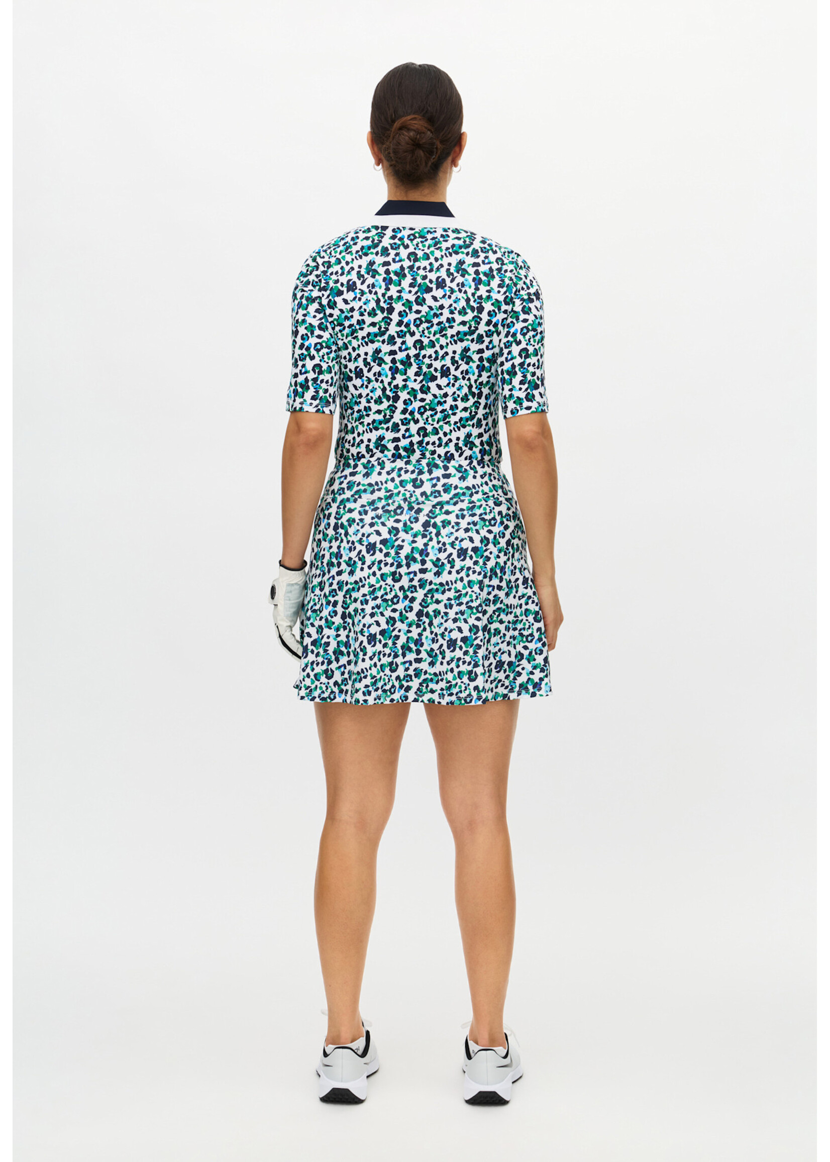 Rohnisch Rohnisch - Essential Polo - Leoprint Blue/Green