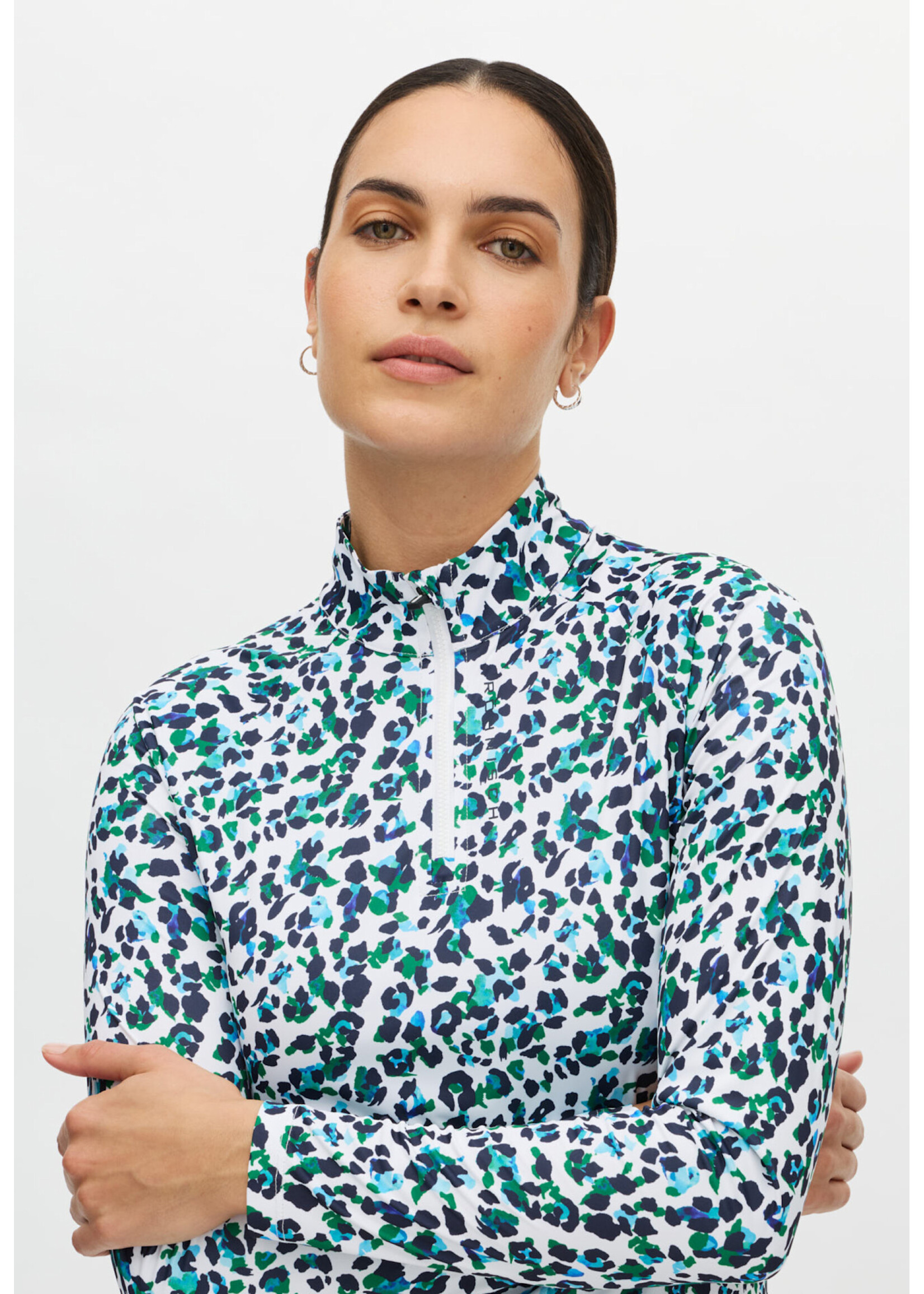 Rohnisch Rohnisch - Addy Long Sleeve - Leoprint Blue/Green