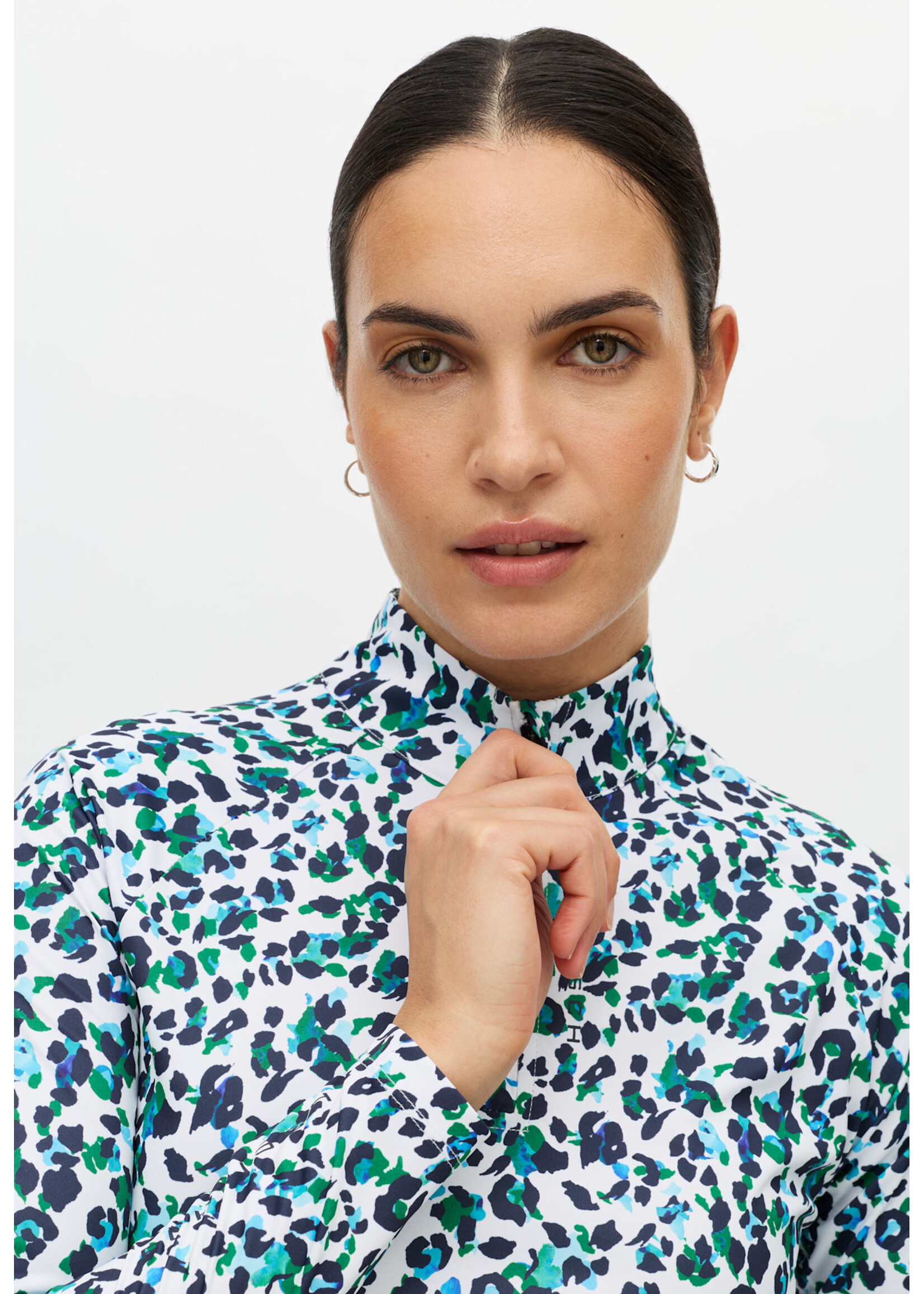 Rohnisch Rohnisch - Addy Long Sleeve - Leoprint Blue/Green