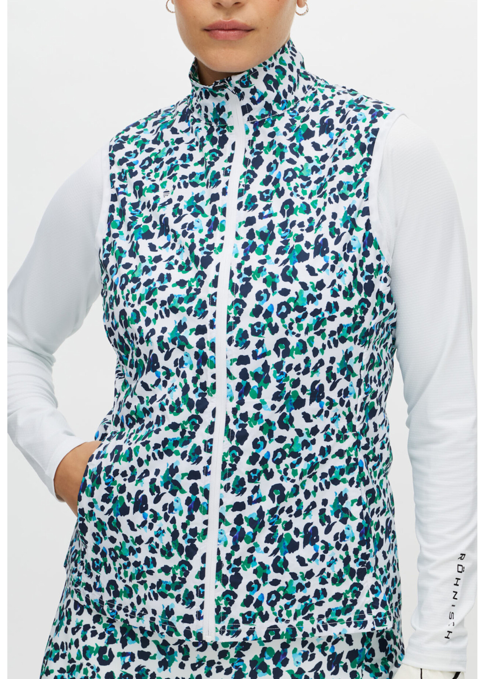 Rohnisch Rohnisch - Packable Ultralight Vest - Leoprint Blue/Green