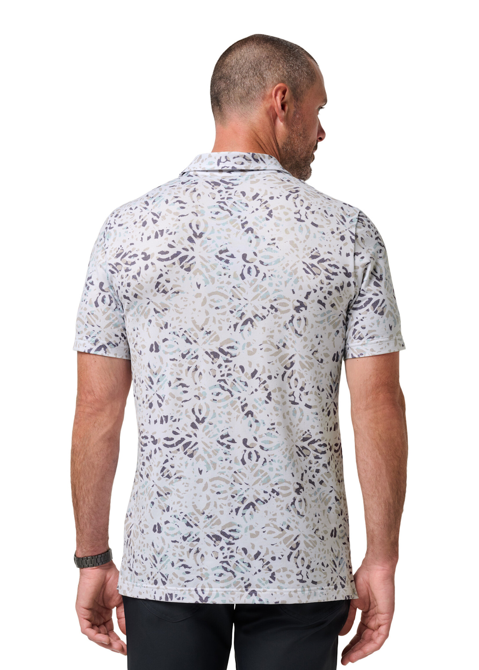Travis Mathew Travis Mathew - Featherweight Chill Polo - White/Print