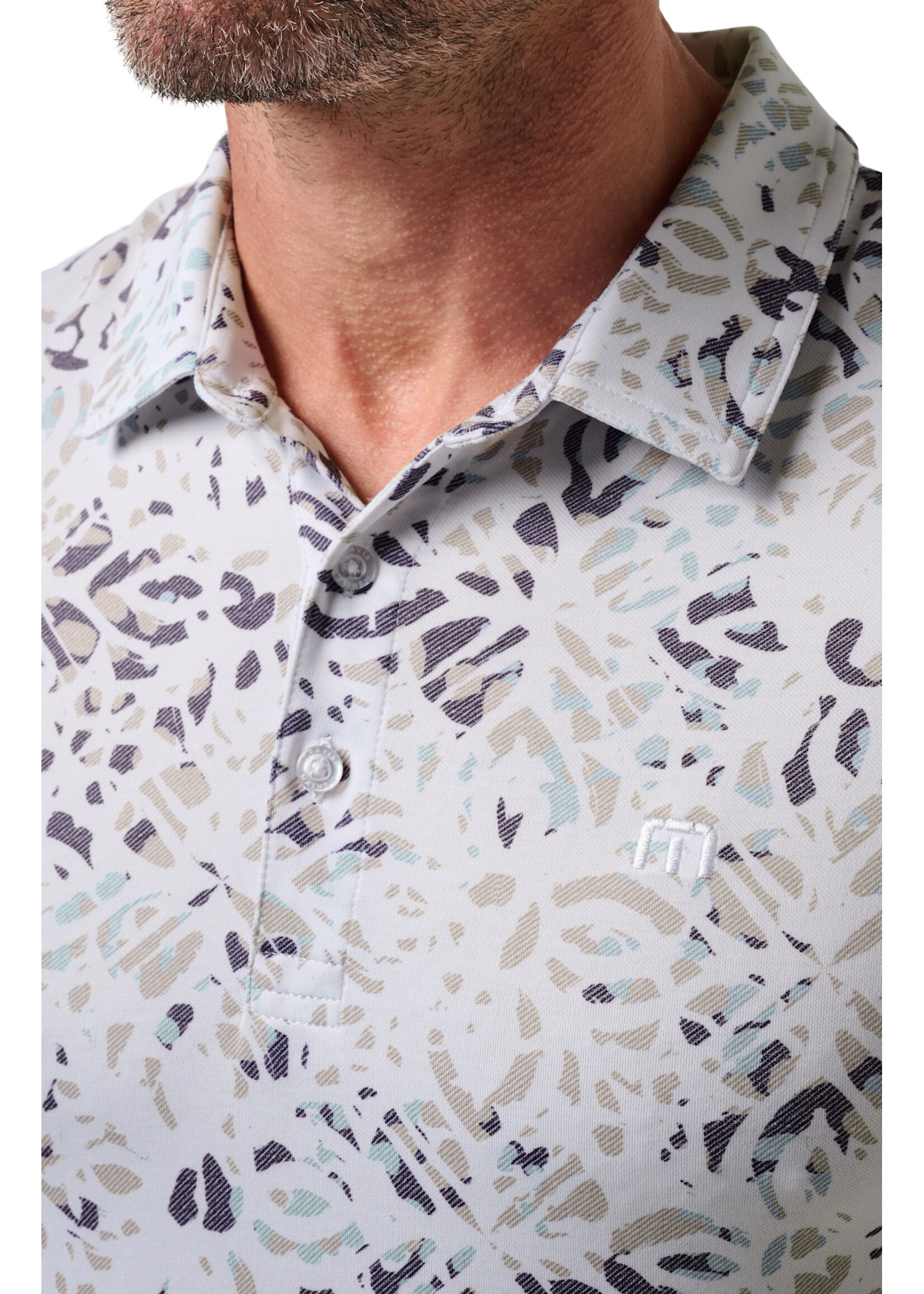 Travis Mathew Travis Mathew - Featherweight Chill Polo - White/Print