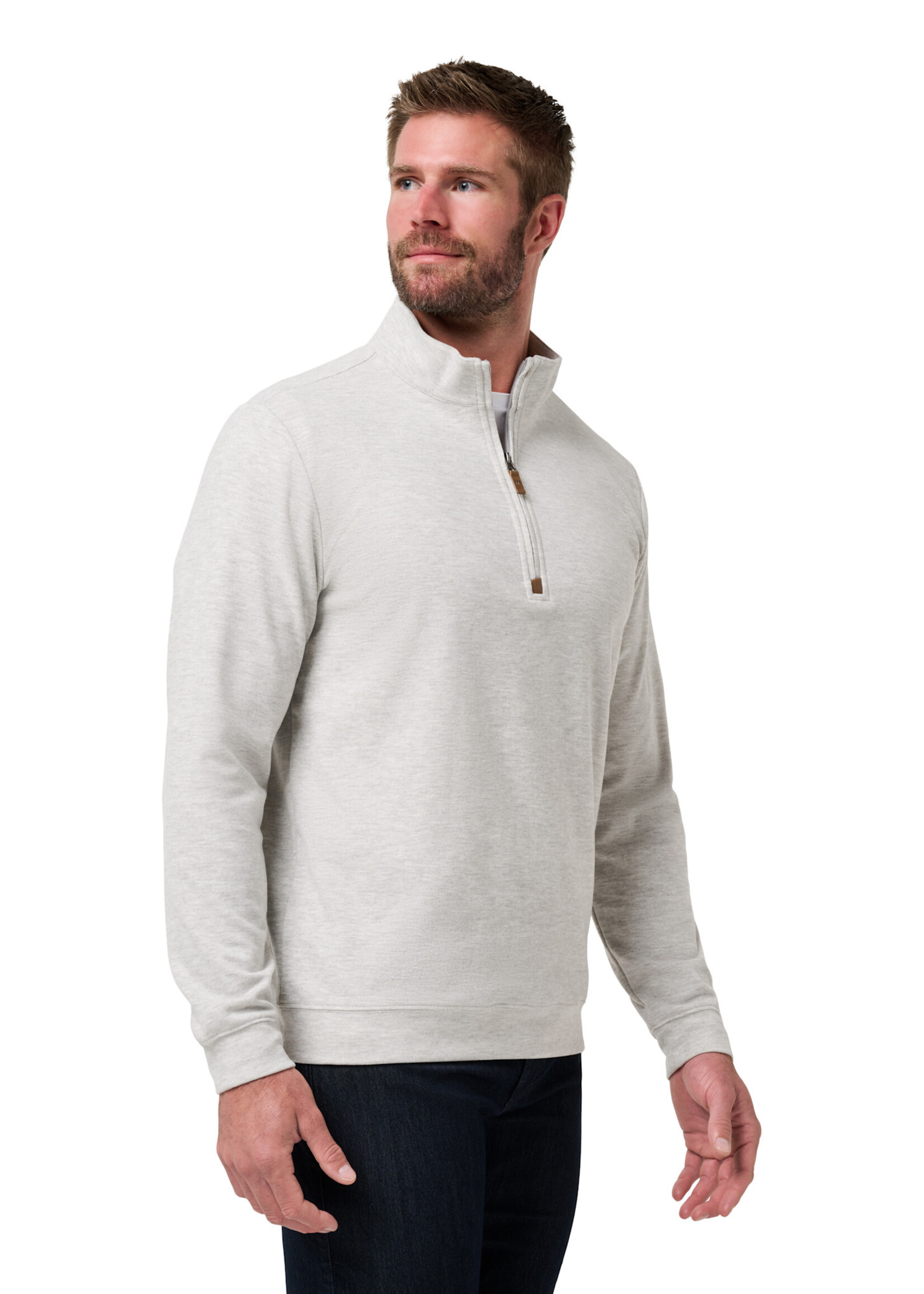 Travis Mathew Travis Mathew - Cloud Sweater 1/4 Zip - Heather Grey