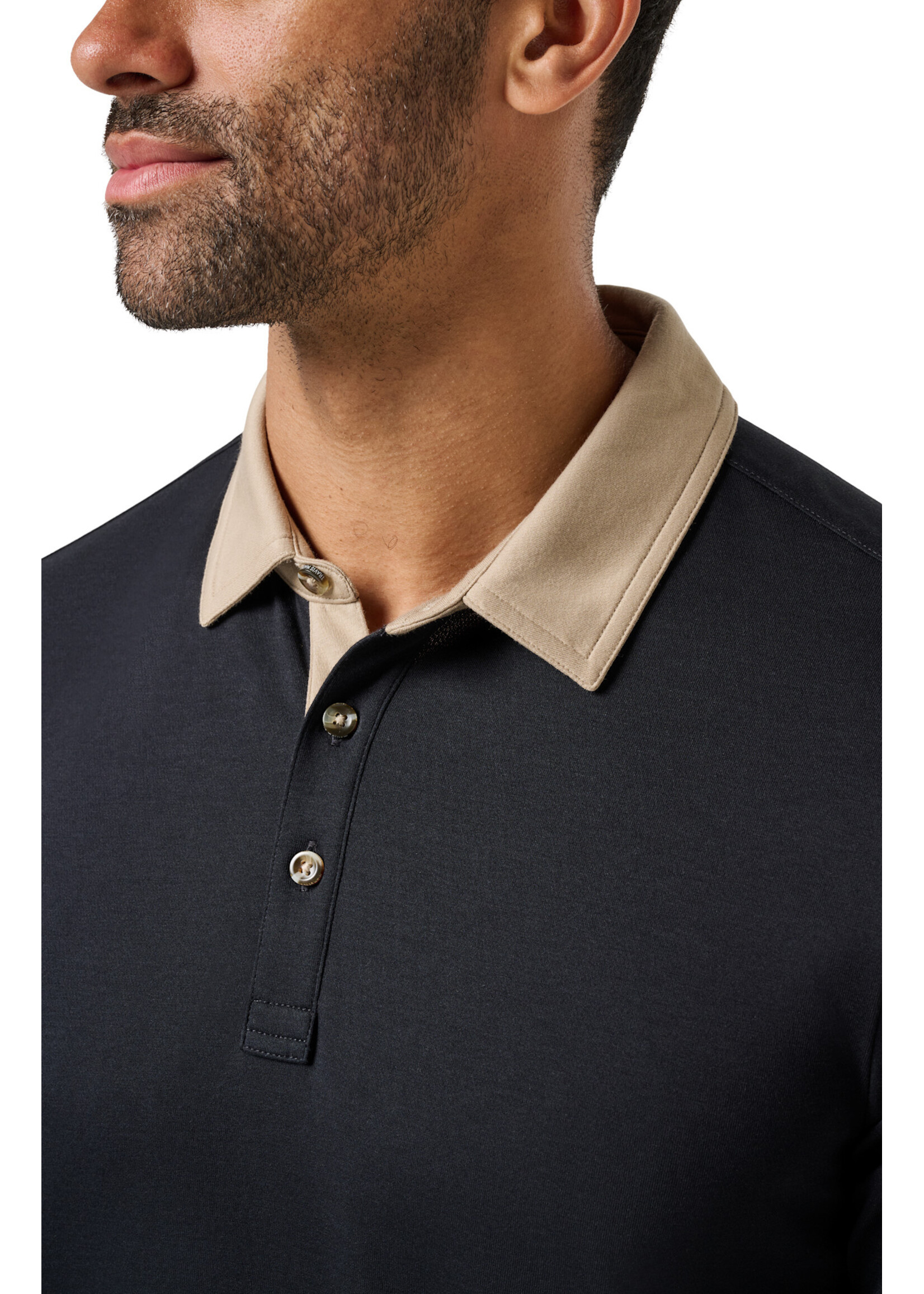 Travis Mathew Travis Mathew - All Day Social Club Polo - Black/Tan