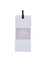 Callaway Callaway Tri-Fold Towel - Mauve/White