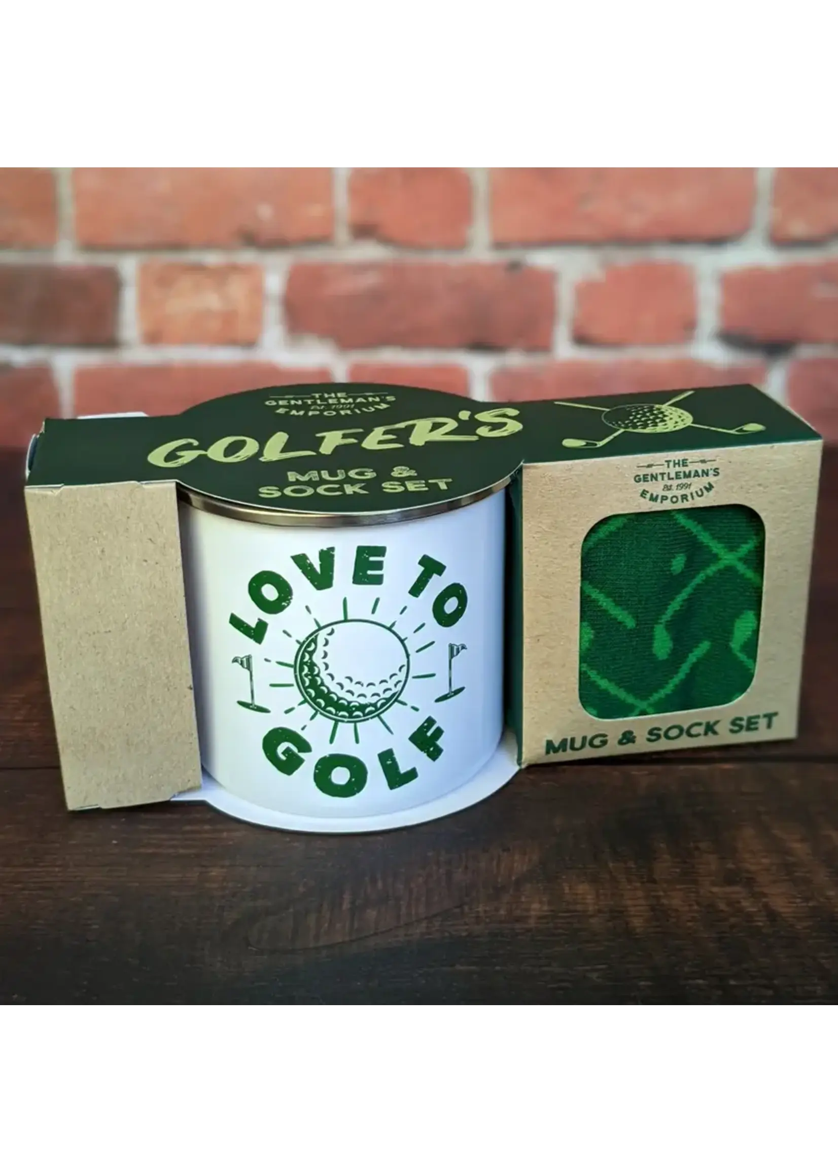 Golf Mok & Sokken Cadeauset
