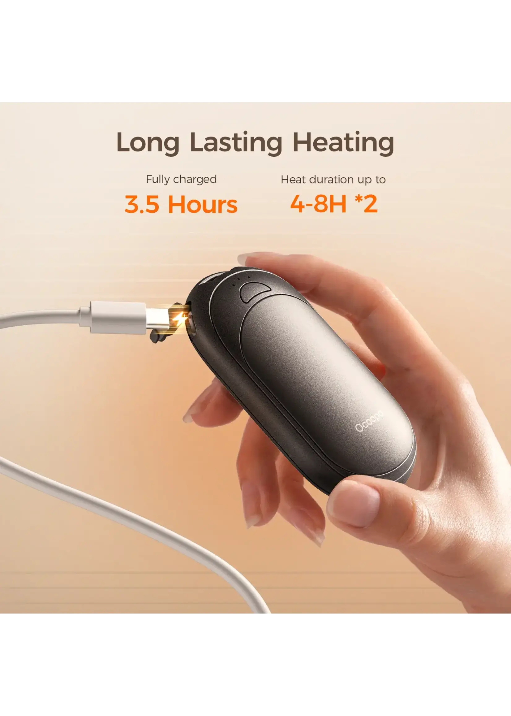 Ocoopa Ocoopa Handwarmer - UT3 Lite - Black