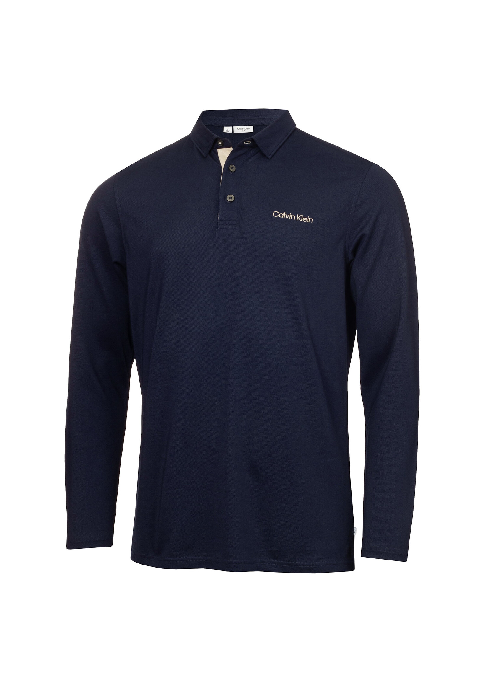 Calvin Klein Calvin Klein Medina Longsleeve Polo - Evening Blue Marl XL