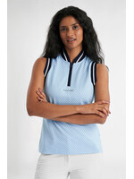 Calvin Klein Calvin Klein Camilla Printed Sleeveless Polo - Blue Bell -