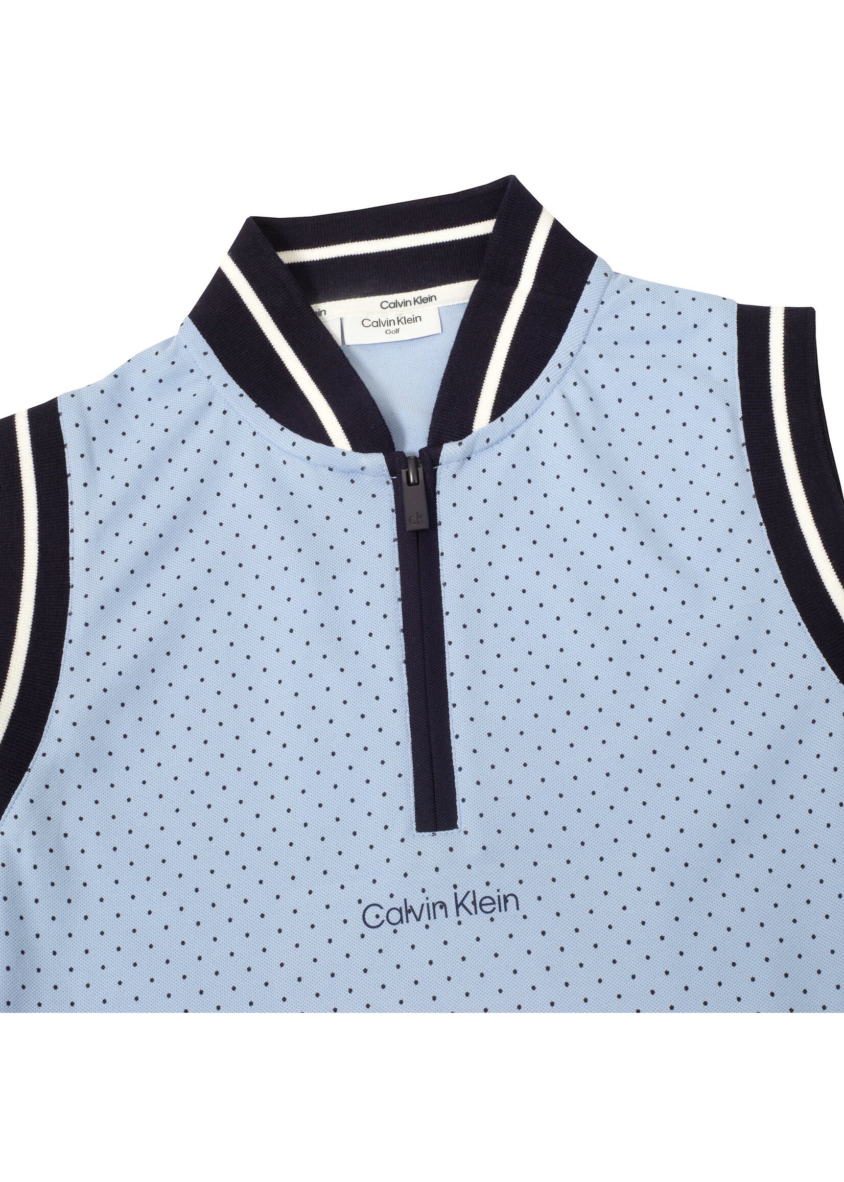 Calvin Klein Calvin Klein Camilla Printed Sleeveless Polo - Blue Bell -
