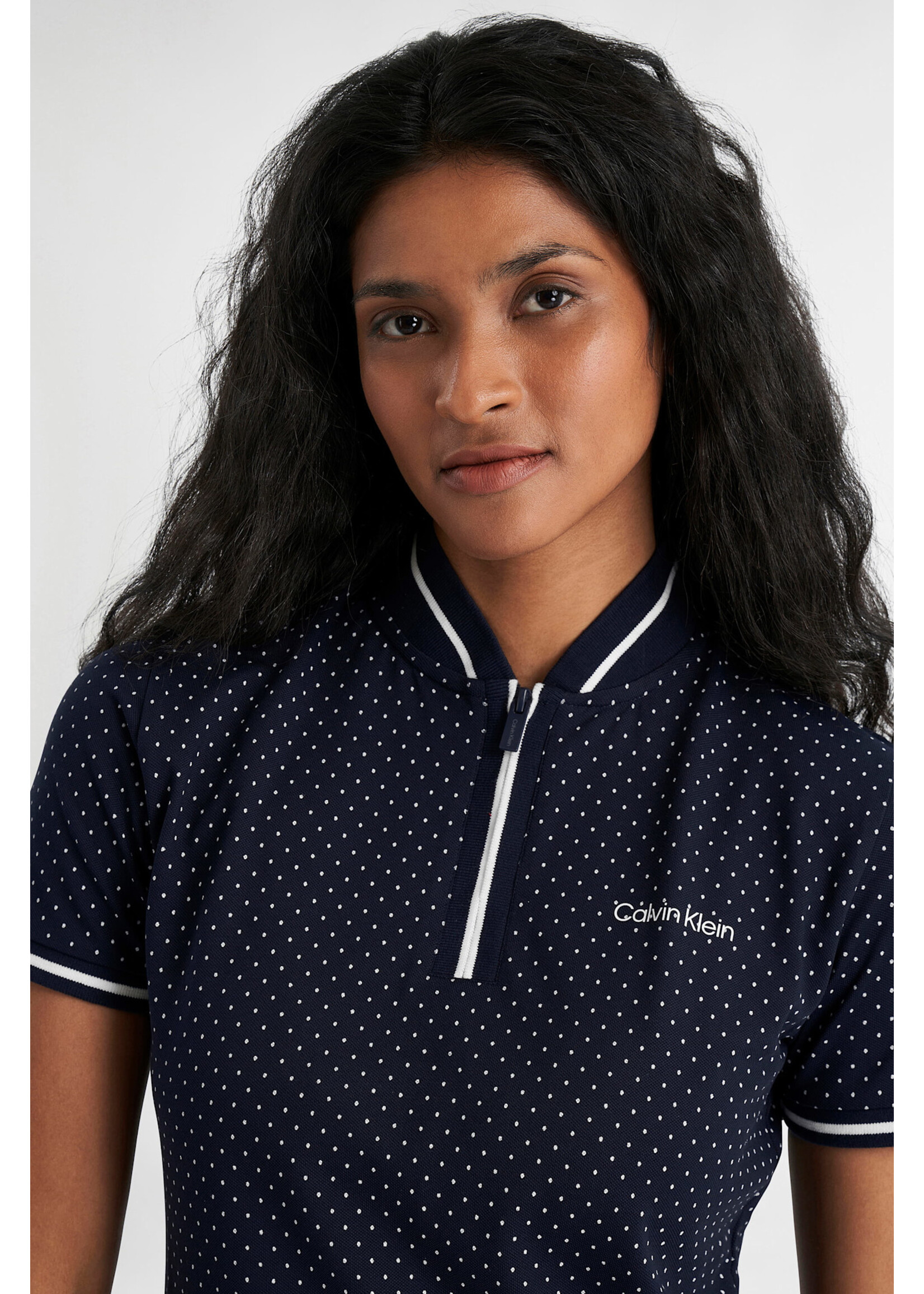 Calvin Klein Calvin Klein Camilla Printed Polo - Navy -