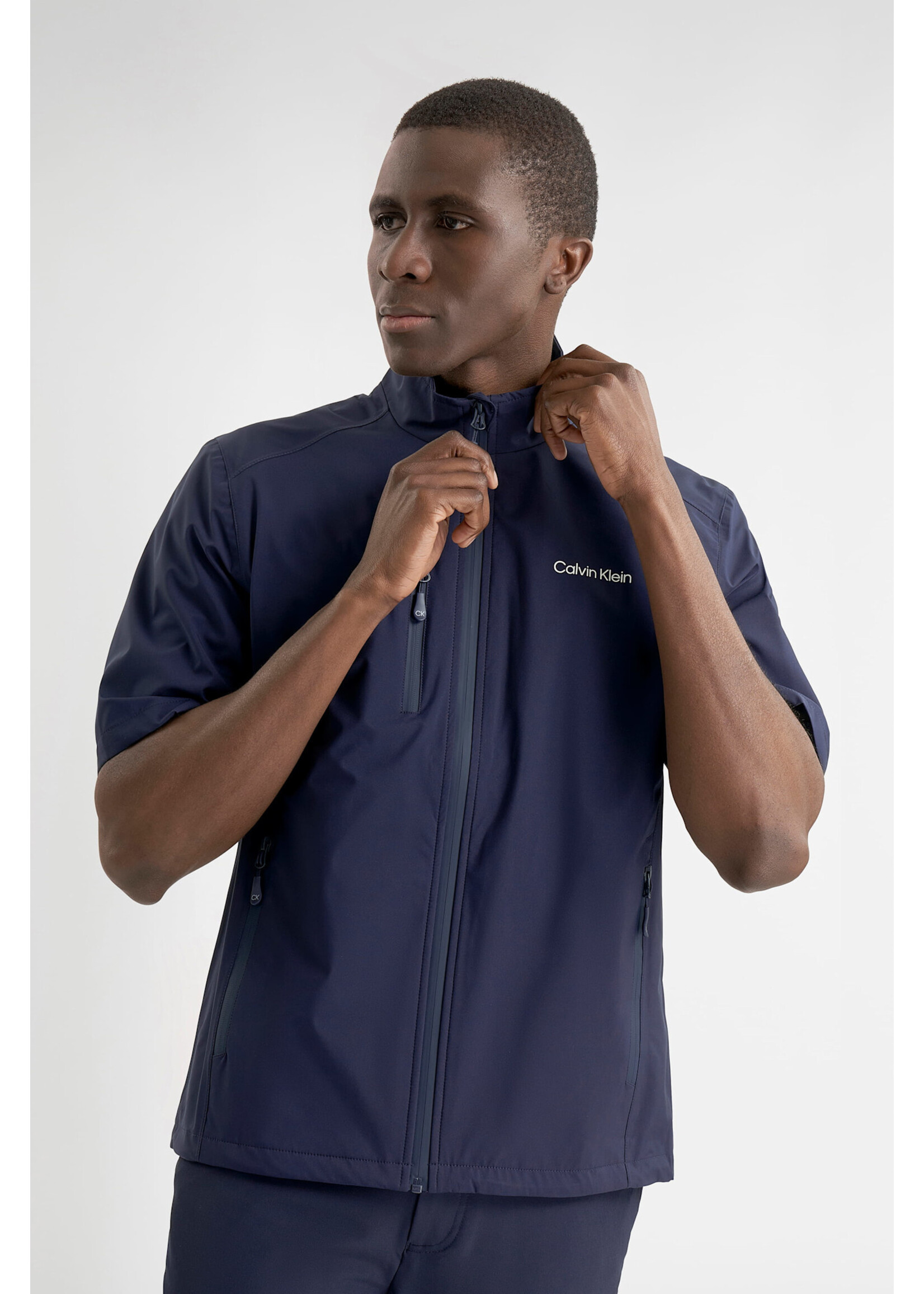 Calvin Klein Calvin Klein Acres Short Sleeve Waterproof Jacket - Navy -