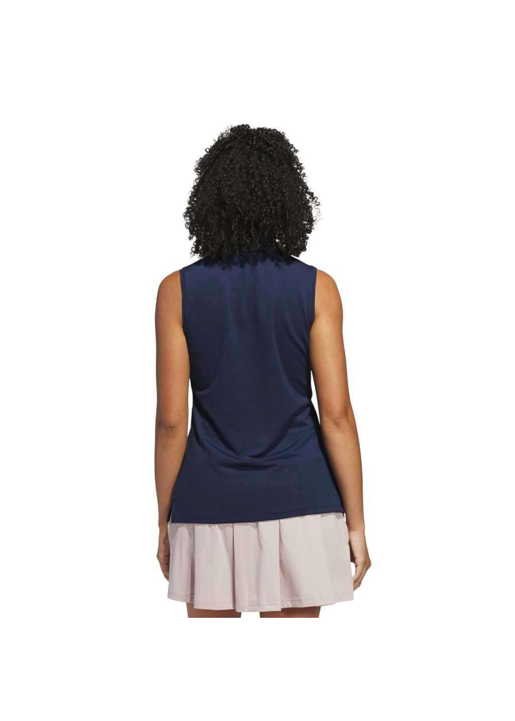 Adidas Adidas Solid Ottoman Sleeveless Polo - Collegiate Navy