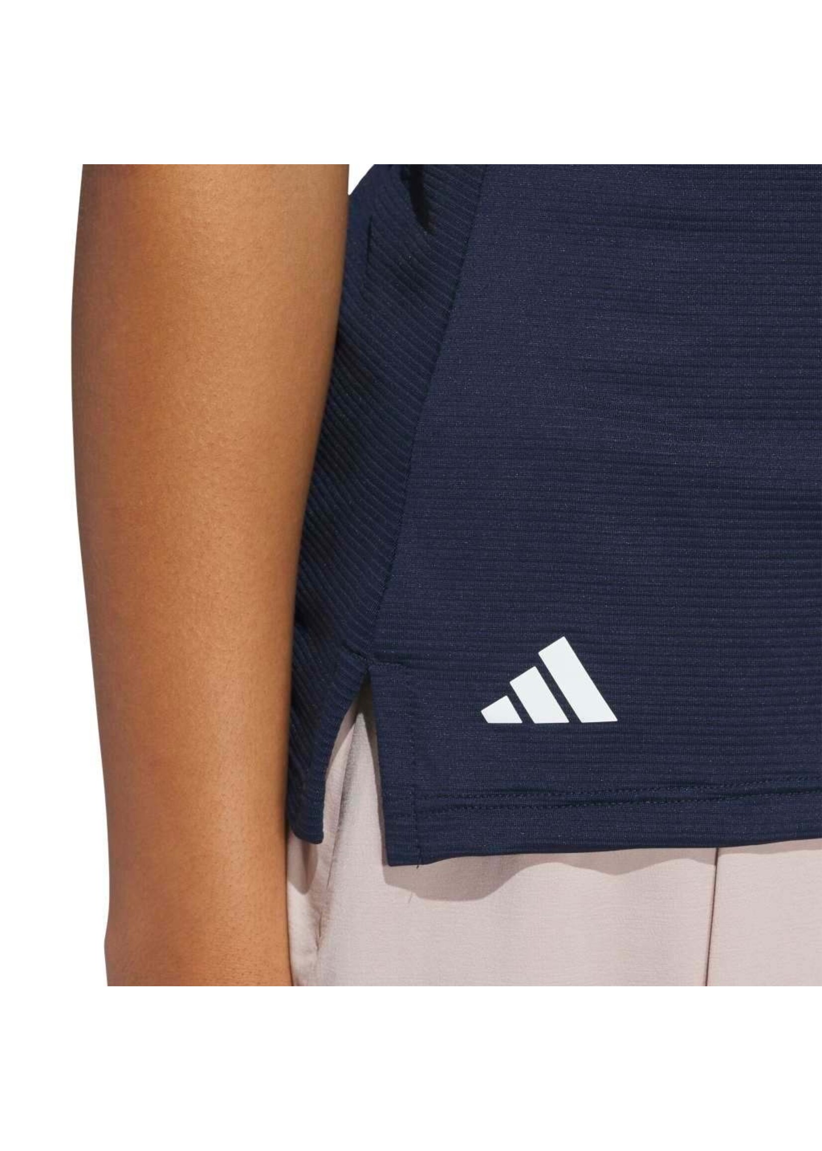 Adidas Adidas Solid Ottoman Sleeveless Polo - Collegiate Navy