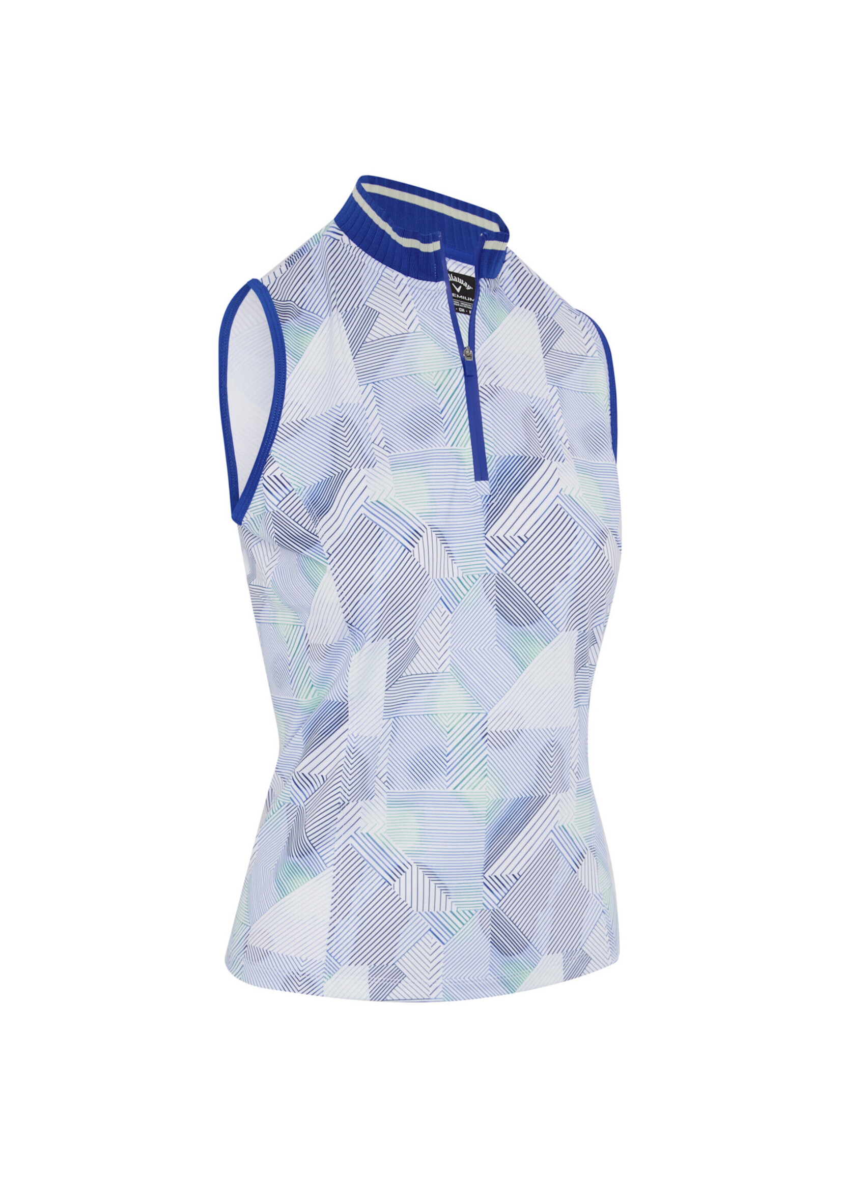 Callaway Callaway - Active Geo 1/4 Zip & Rib Sleeveless Polo -