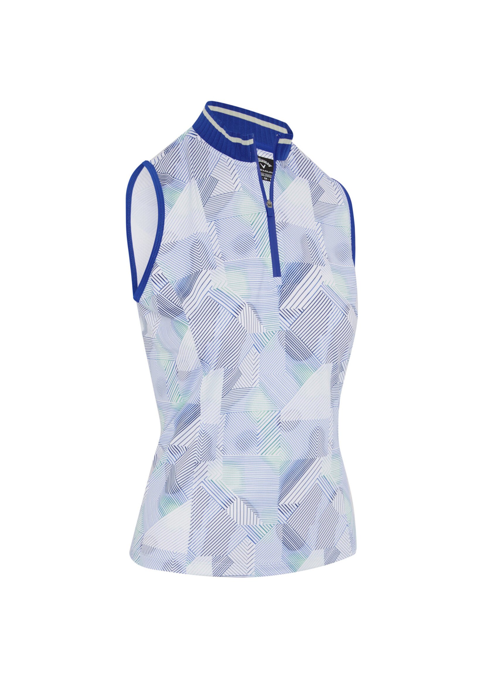 Callaway Callaway - Active Geo 1/4 Zip & Rib Sleeveless Polo -