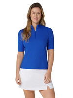 Callaway Callaway - Rip Play 1/4 Zip Mock Polo - Blue Tattoo -