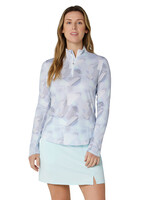 Callaway Callaway - Active Geo  1/4 Zip Printed Long Sleeve Top -