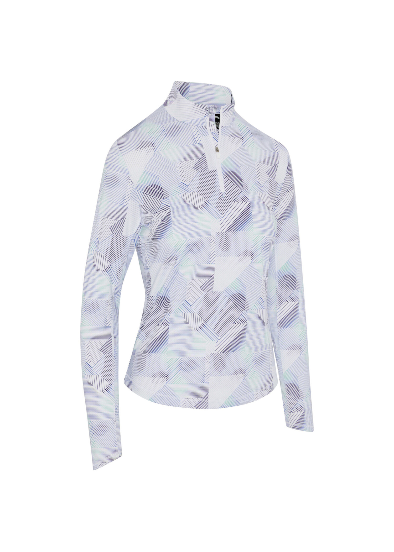 Callaway Callaway - Active Geo  1/4 Zip Printed Long Sleeve Top -