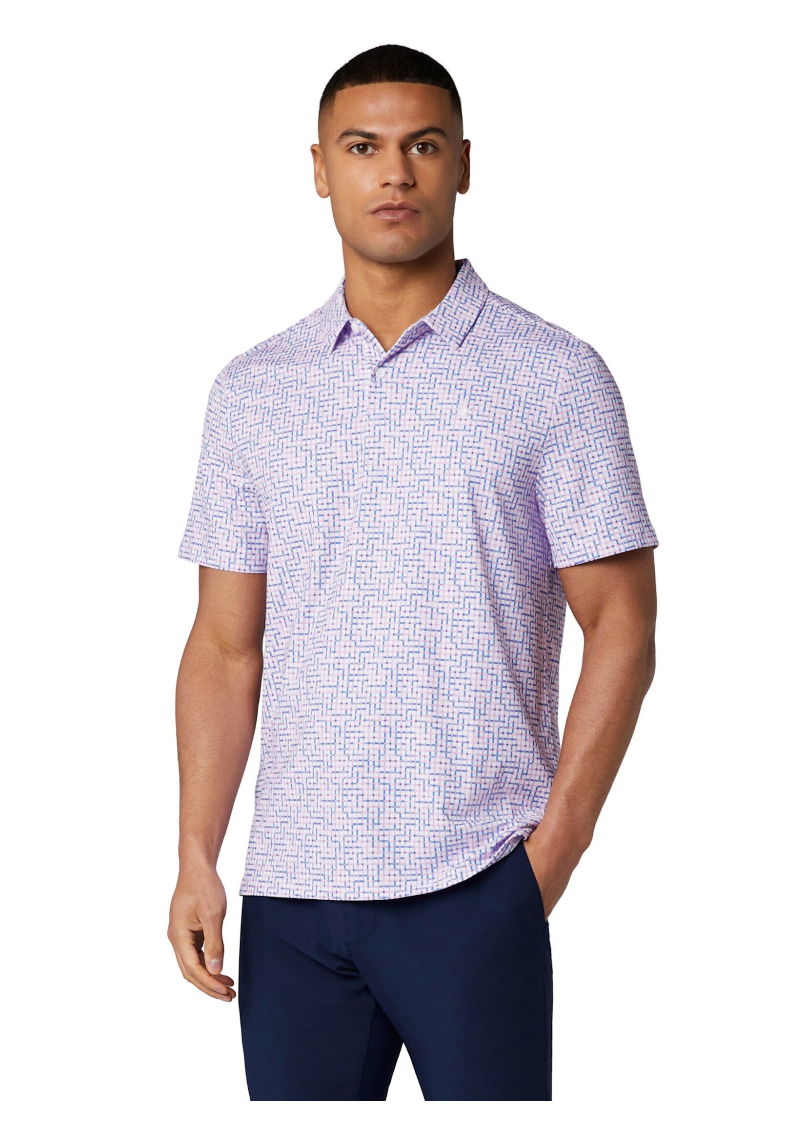 Callaway Original Penguin - Colour Theory Gingham Polo - Pirouette -