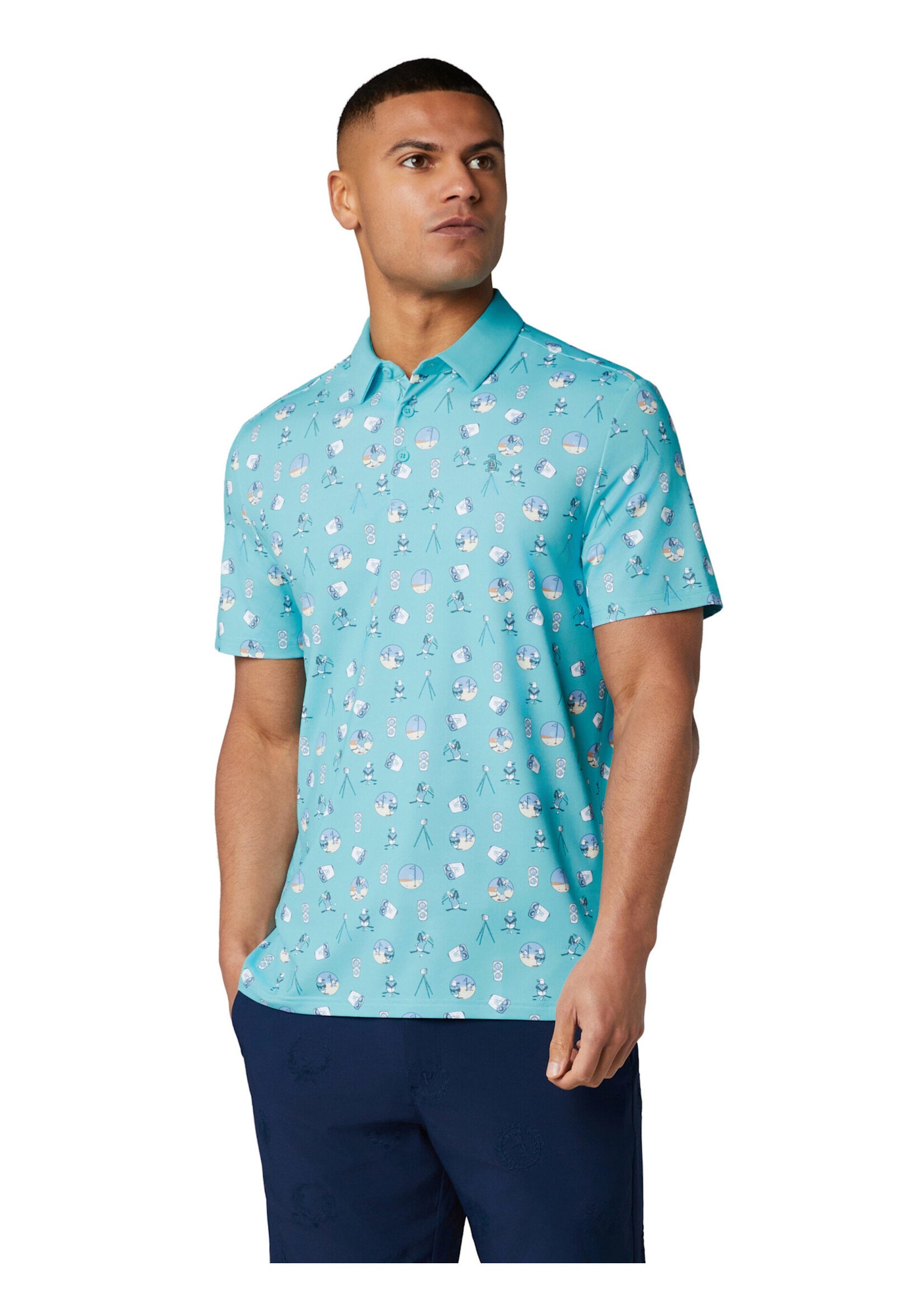 Callaway Original Penguin - Pete's Range Finder Novelty Polo -