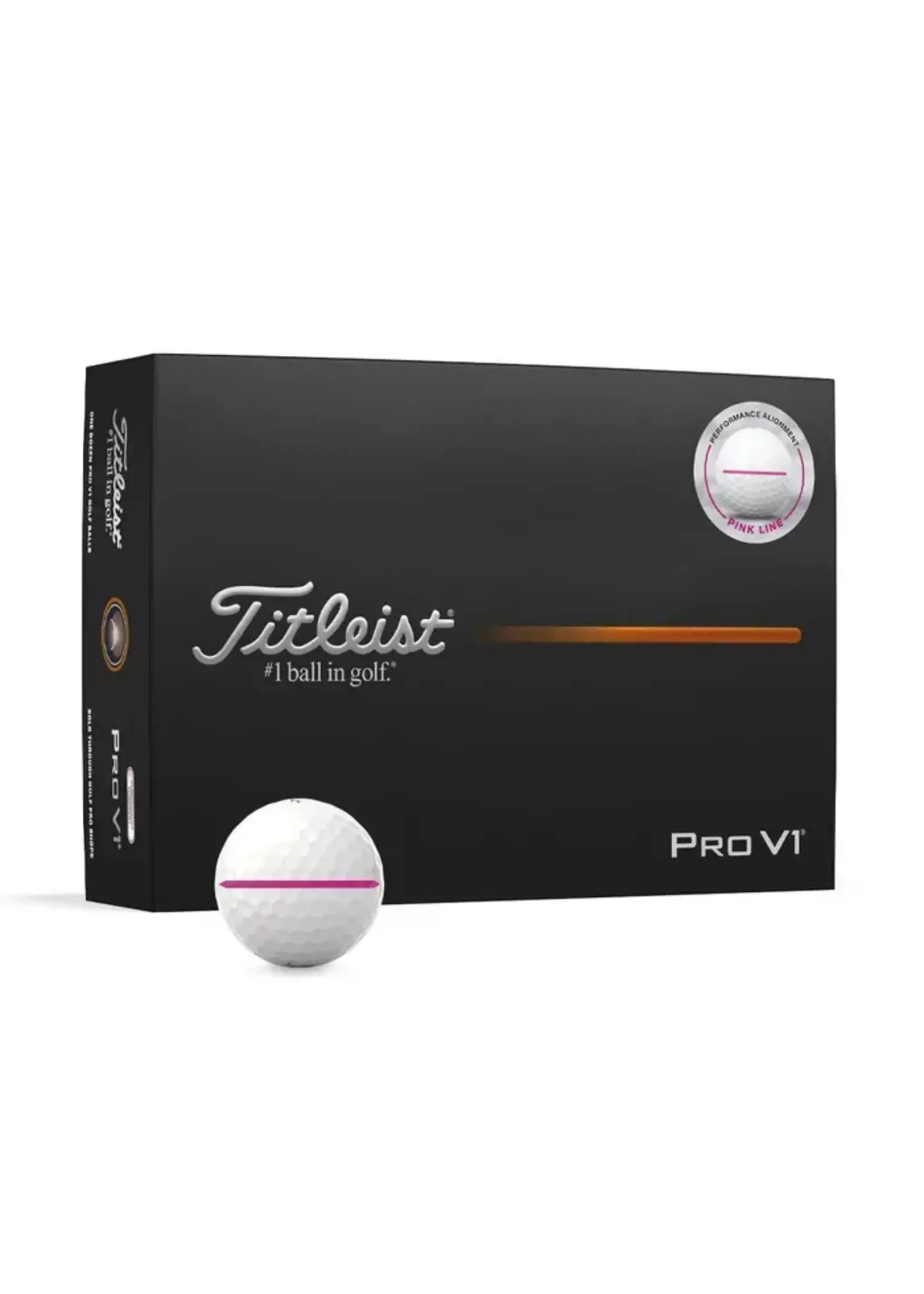 Titleist Titleist Pro V1 - White ENHANCED ALIGN - Pink