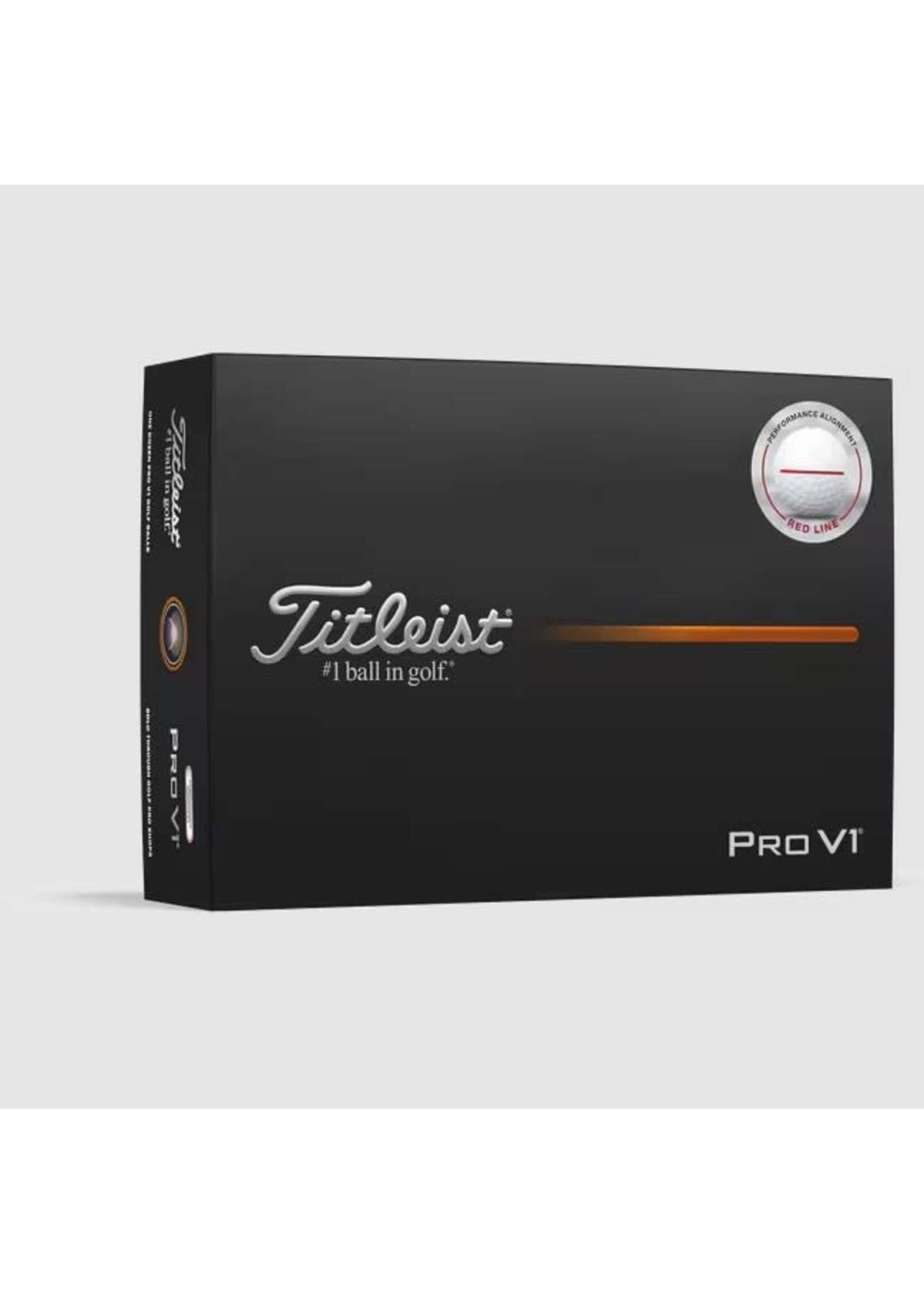 Titleist Titleist Pro V1 - White ENHANCED ALIGN - Red