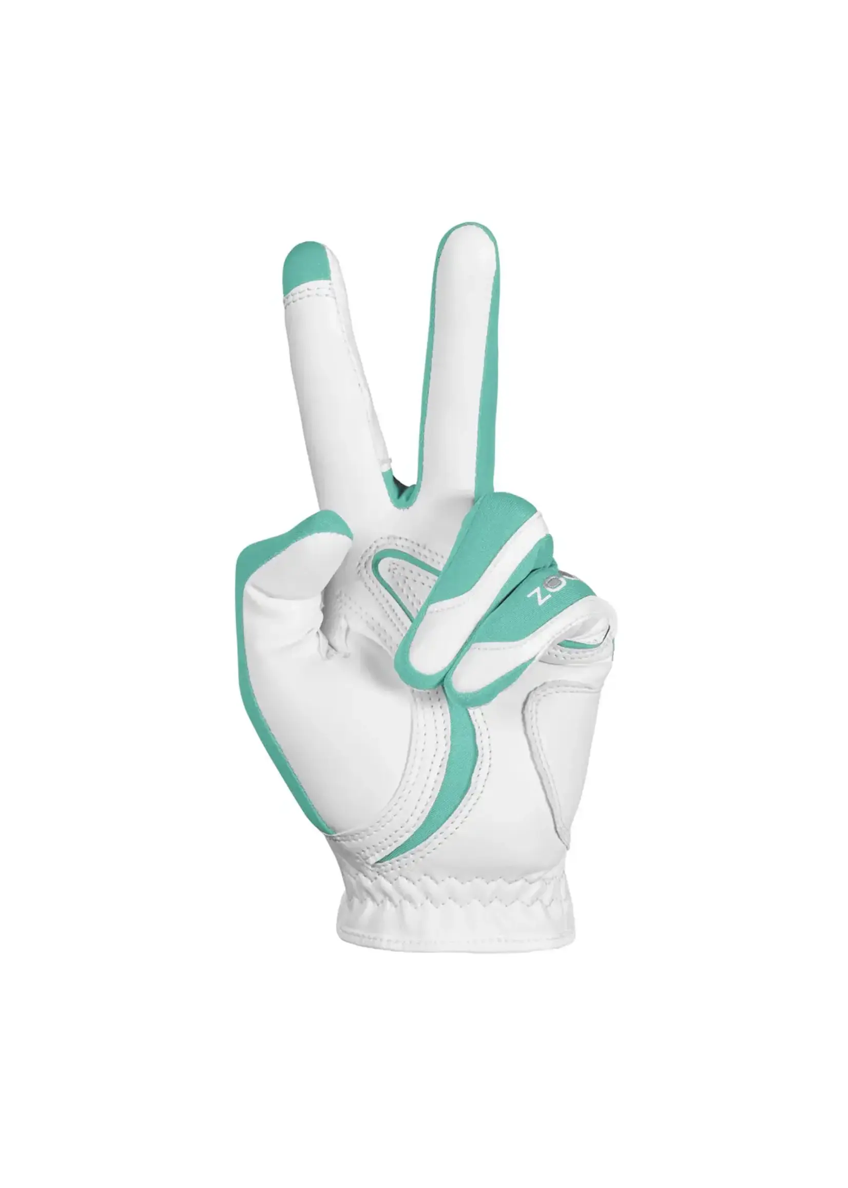Zoom Zoom Hybrid Glove - White/Mint - LLH