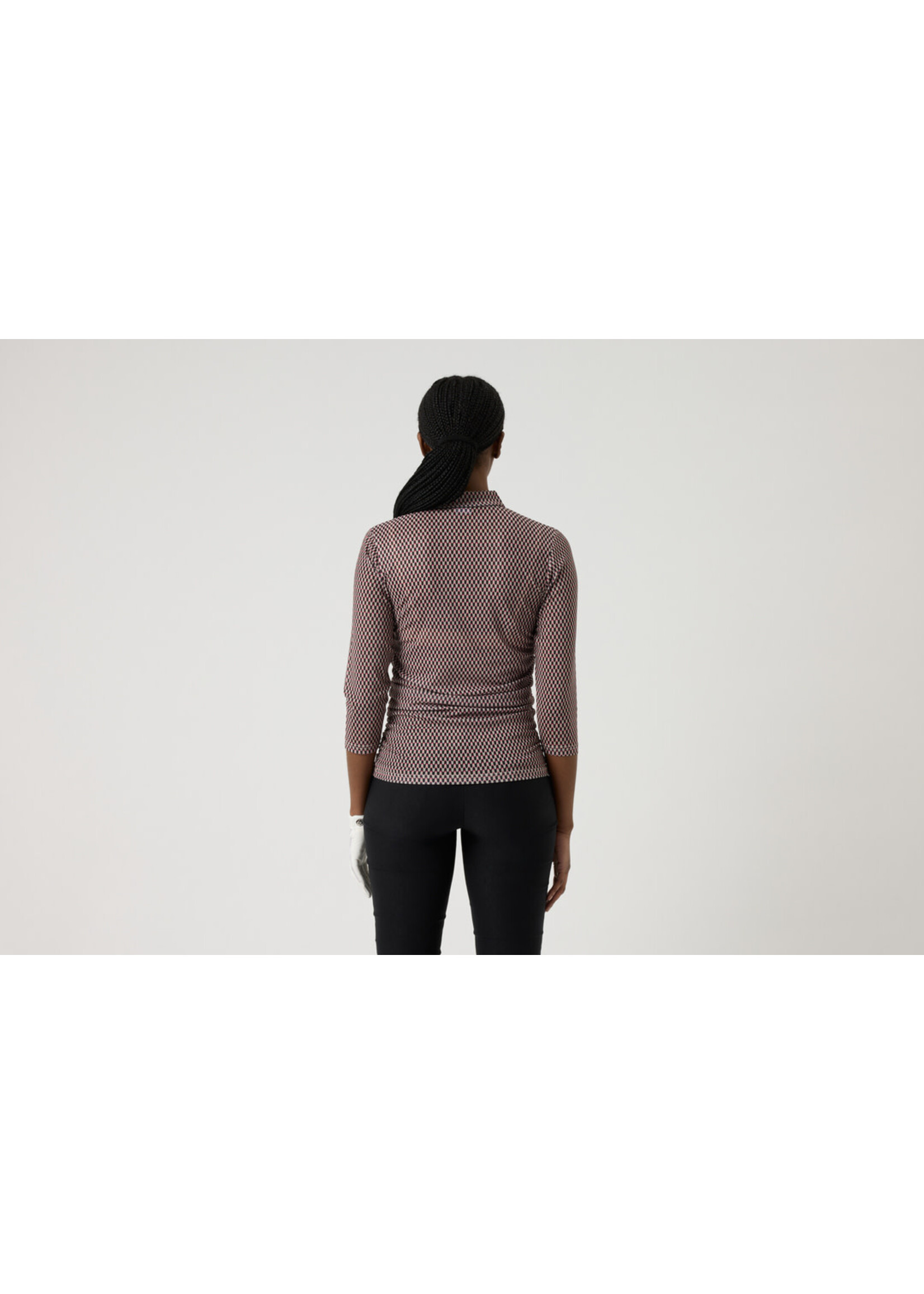 Daily Sports Daily Breeze Mesh 3/4 Sleeve Polo - 59 - Print --