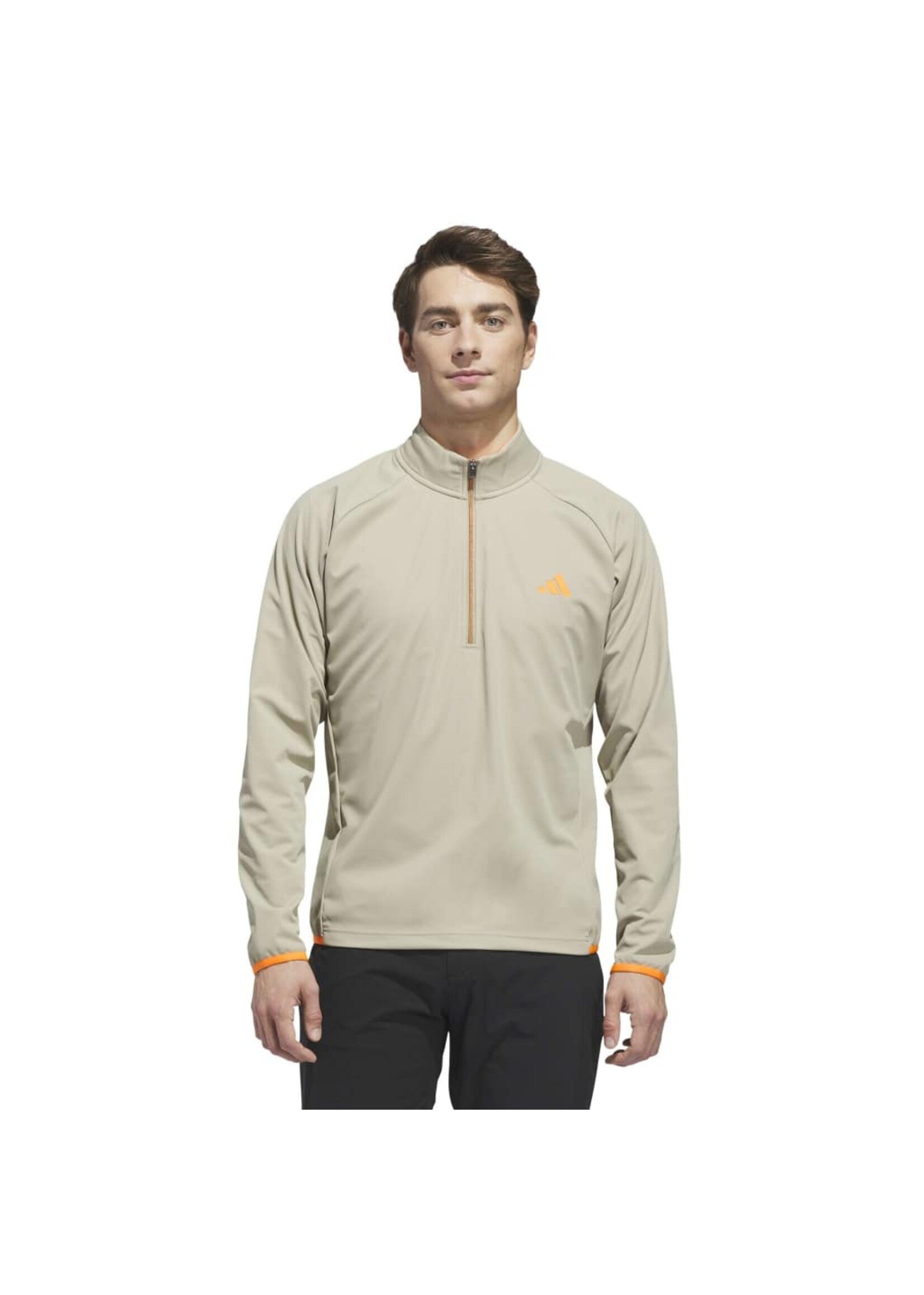 Adidas Adidas ULT365+ WR Wind 1/4 Zip Sweatshirt - Wonder Cargo/Lucid Orange