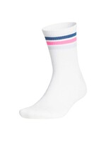 Adidas Adidas 3-Stripe Half Crew Sock - White/Dusky Petrol -