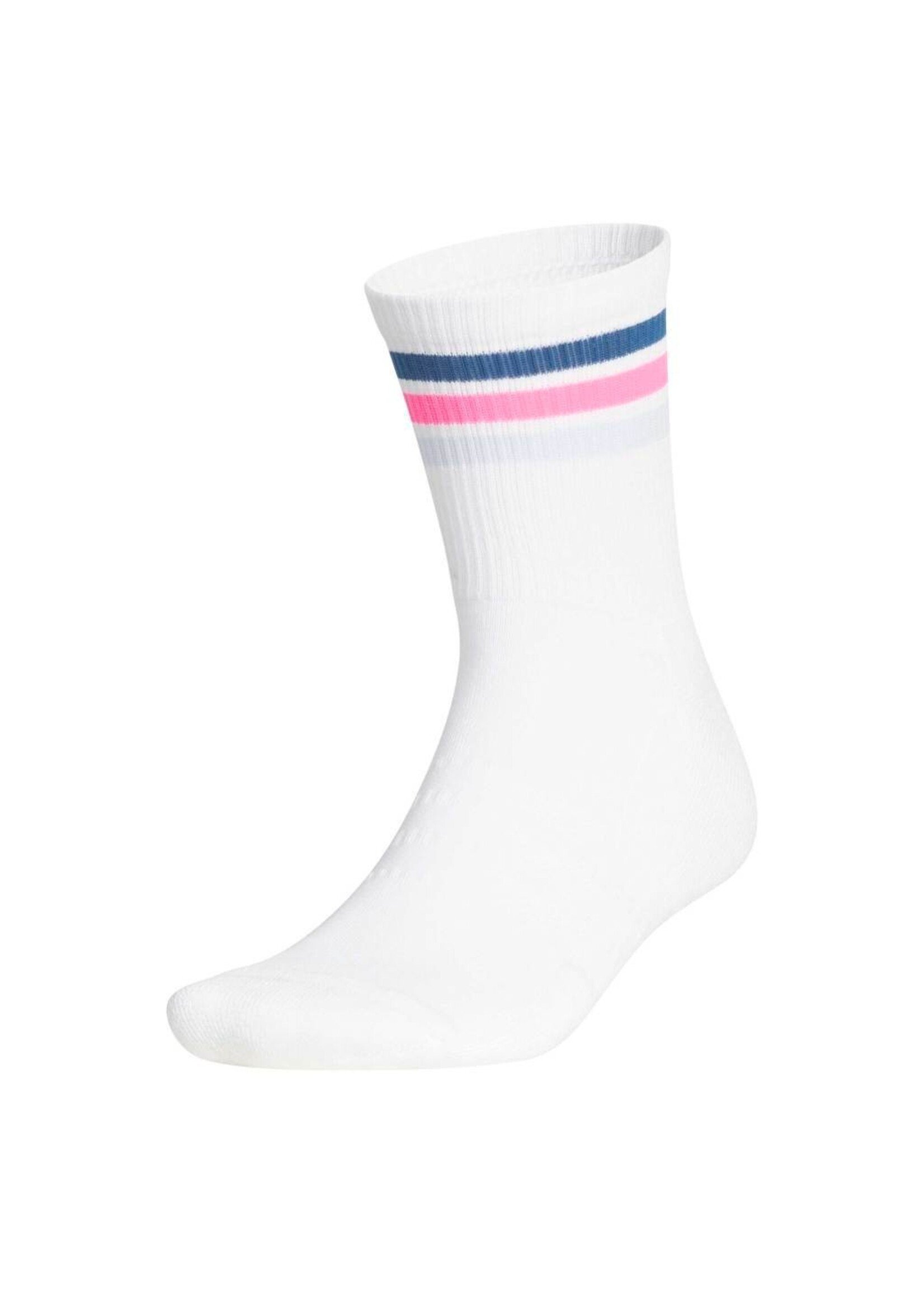 Adidas Adidas 3-Stripe Half Crew Sock - White/Dusky Petrol -
