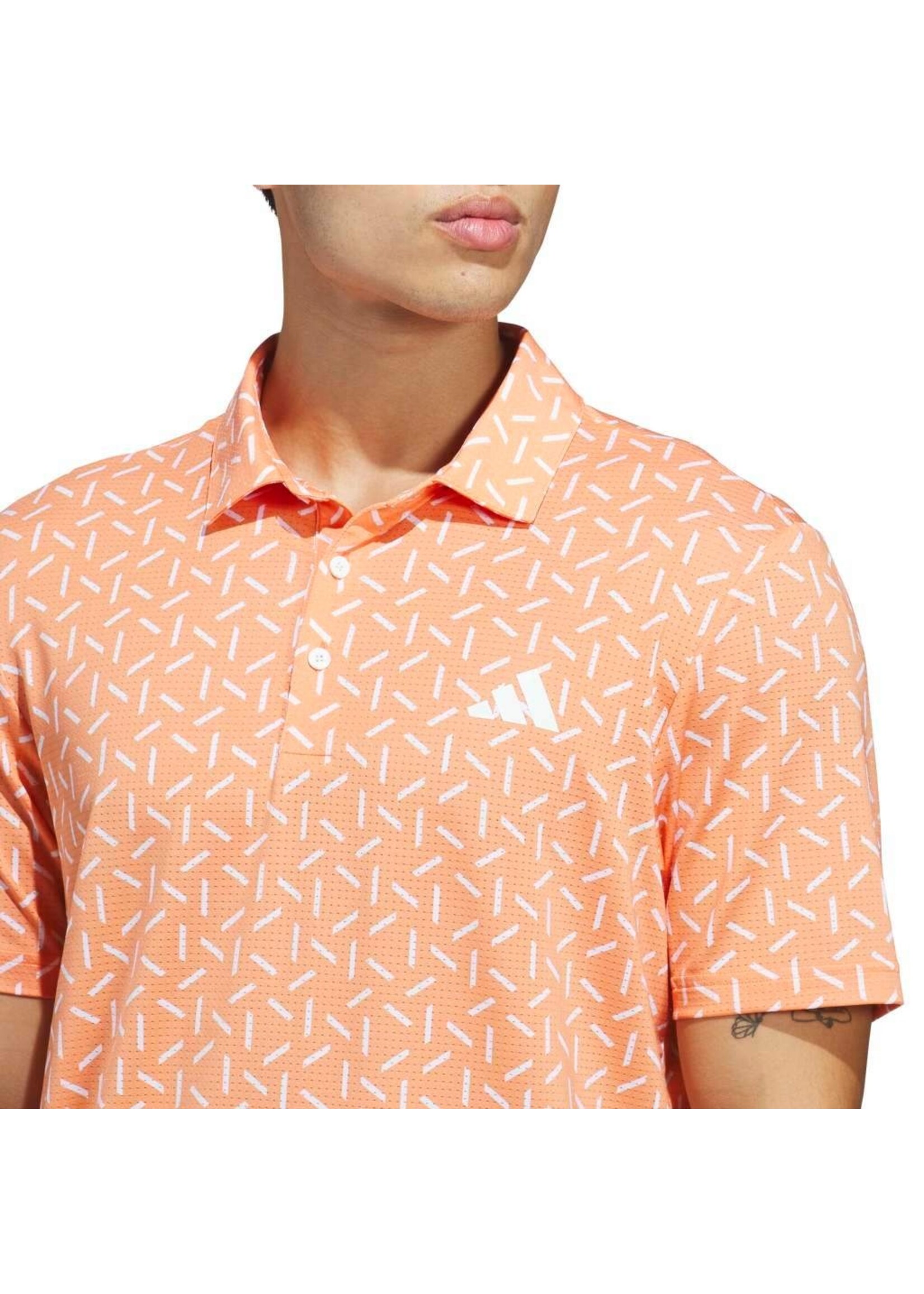 Adidas Adidas ULT365 Mesh Print Climacool Polo - Dusky Orange-