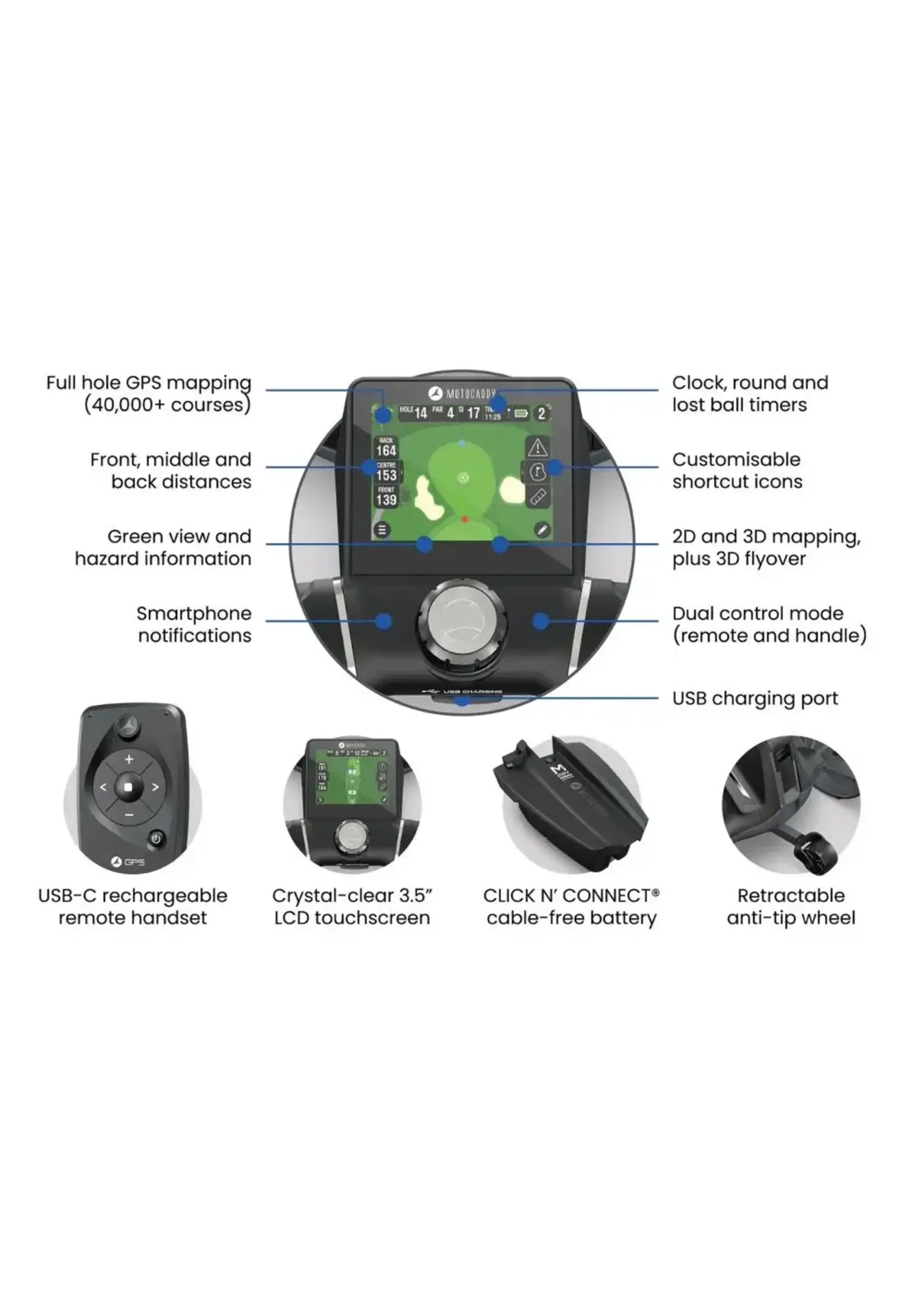 Motocaddy Motocaddy M7 GPS Remote Trolley (NEW)