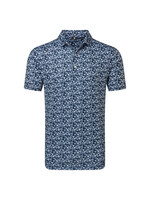 Footjoy FootJoy Hidden Palm Print Lisle Polo - Navy/White -