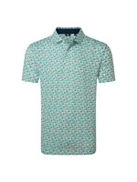 Footjoy FootJoy Surfs Up Print Lisle Polo - Forest Green/White -