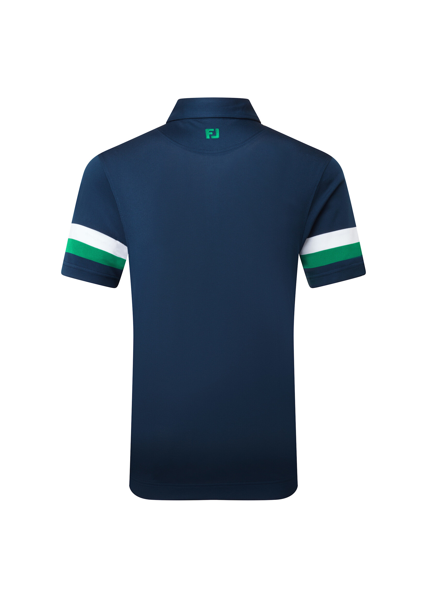 Footjoy FootJoy Sleeve Stripe Pique Polo - Navy/Forest Green/White -