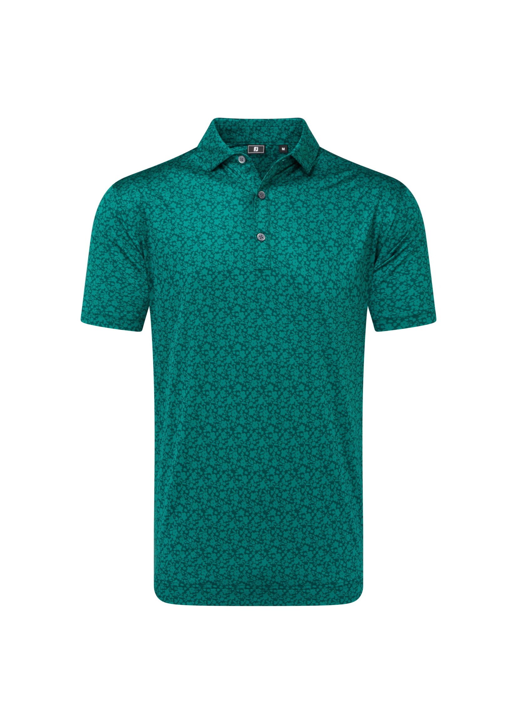 Footjoy FootJoy Printed Floral Lisle Polo - Field Green -