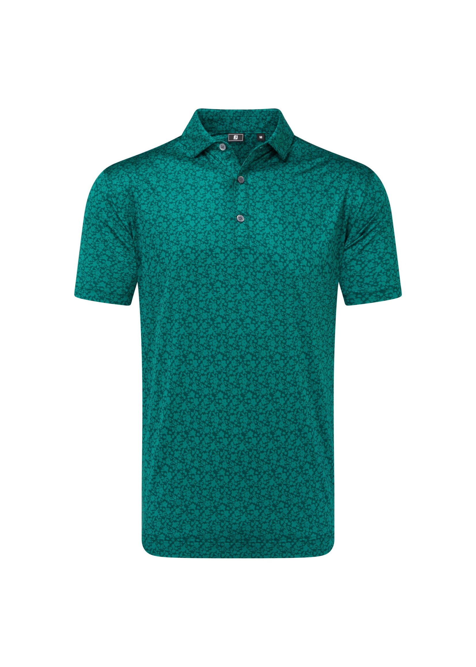 Footjoy FootJoy Printed Floral Lisle Polo - Field Green -