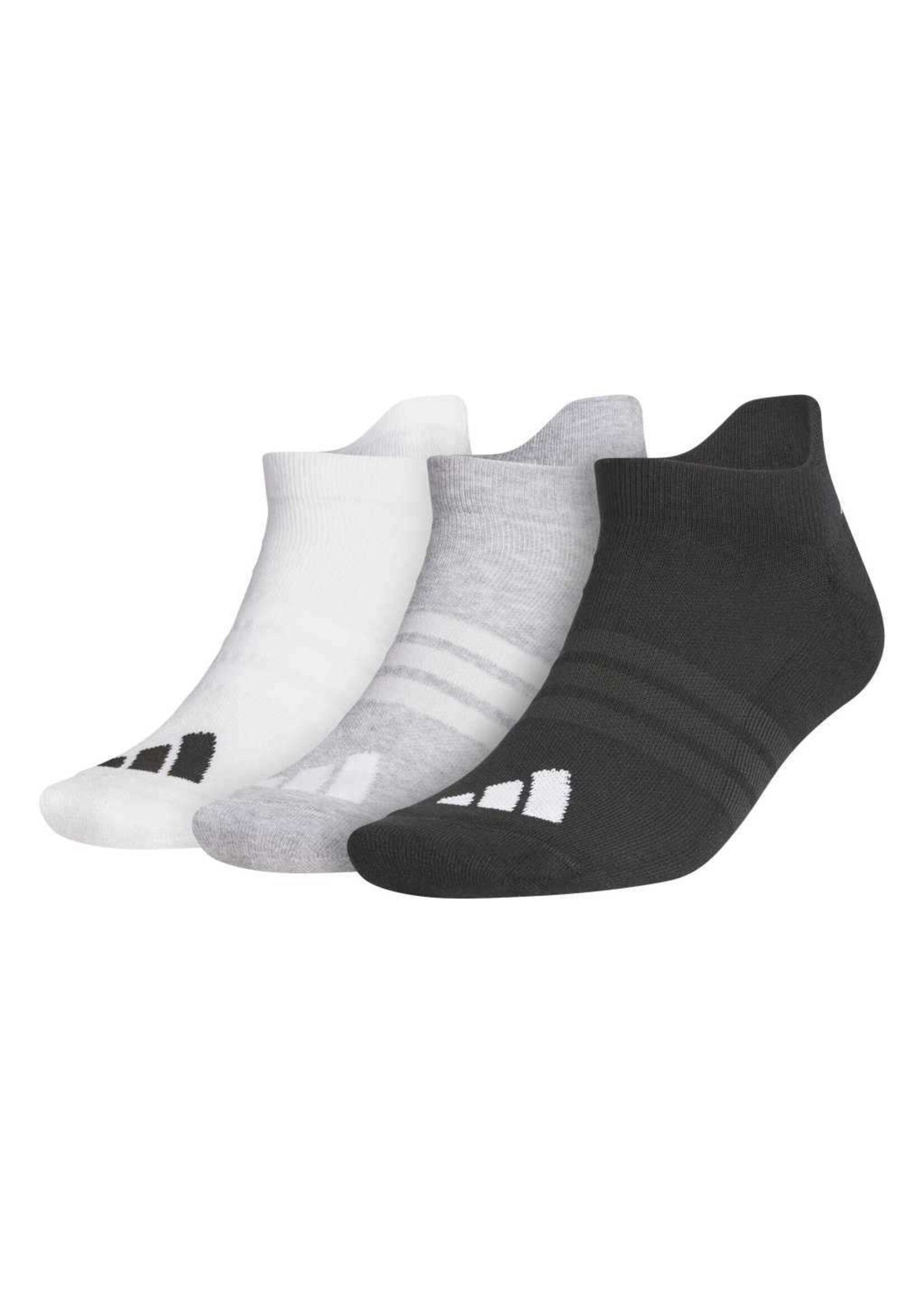 Adidas Adidas 3-Pack Ankle Sock - White/Black/Grey -