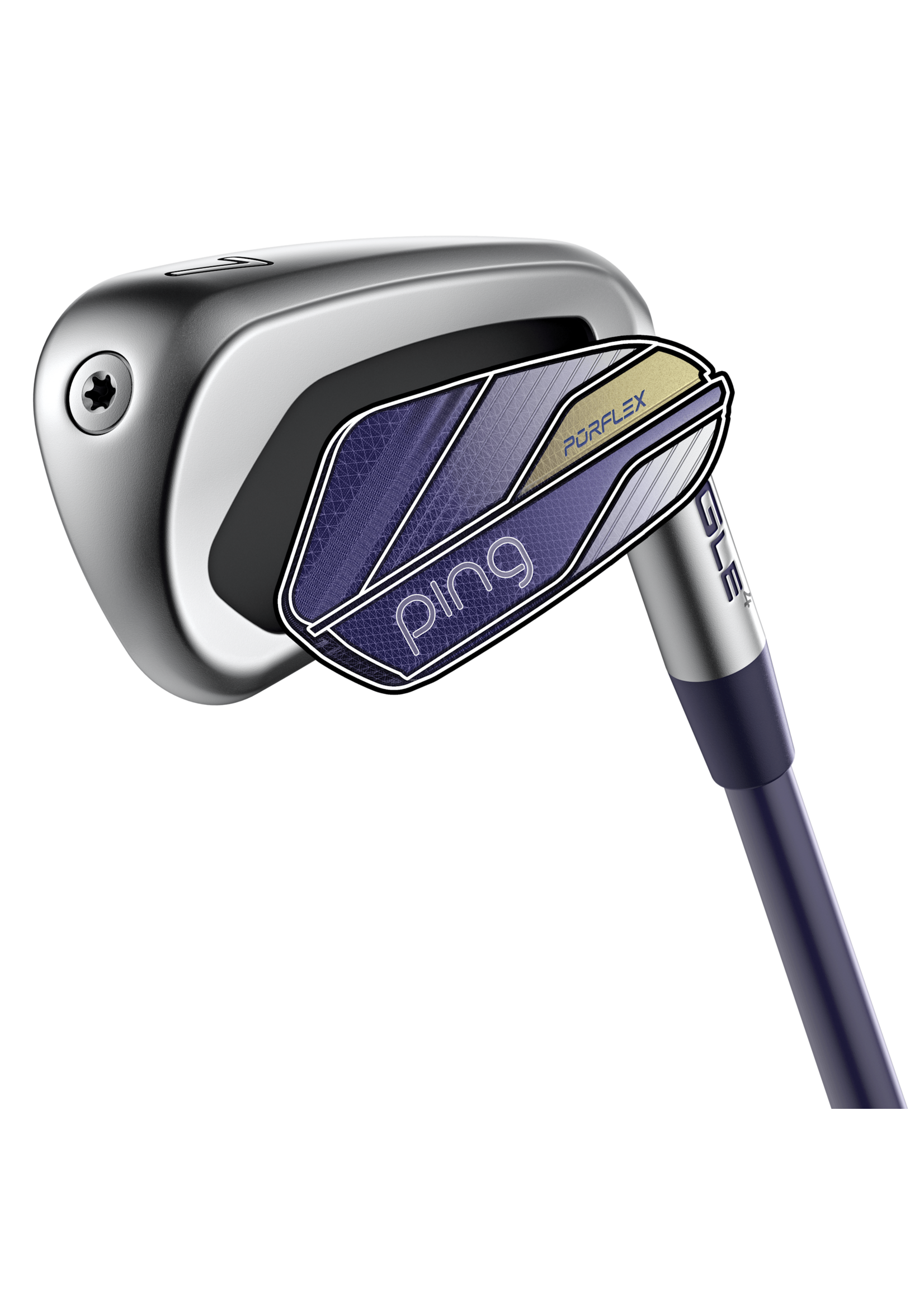 Ping PING G Le4 Irons & Hybrid set 5H, 6H & 7-P,S ULTRA LITE black dot