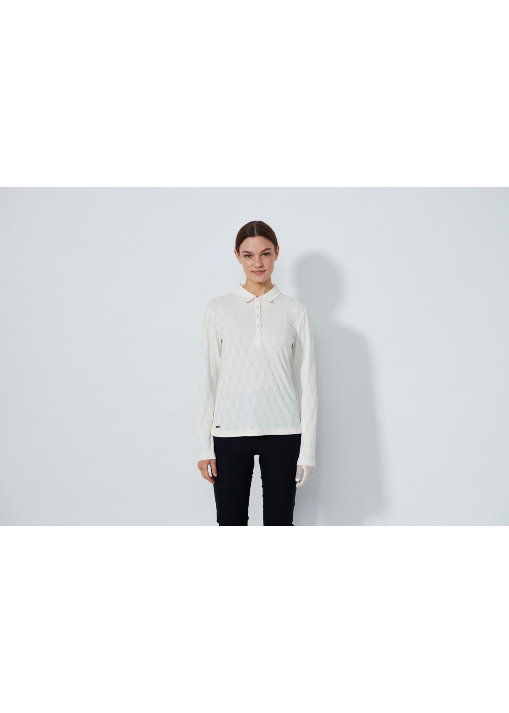 Daily Sports Daily - Graphic Jaquard Long-Sleeved Top - Ivory (210)