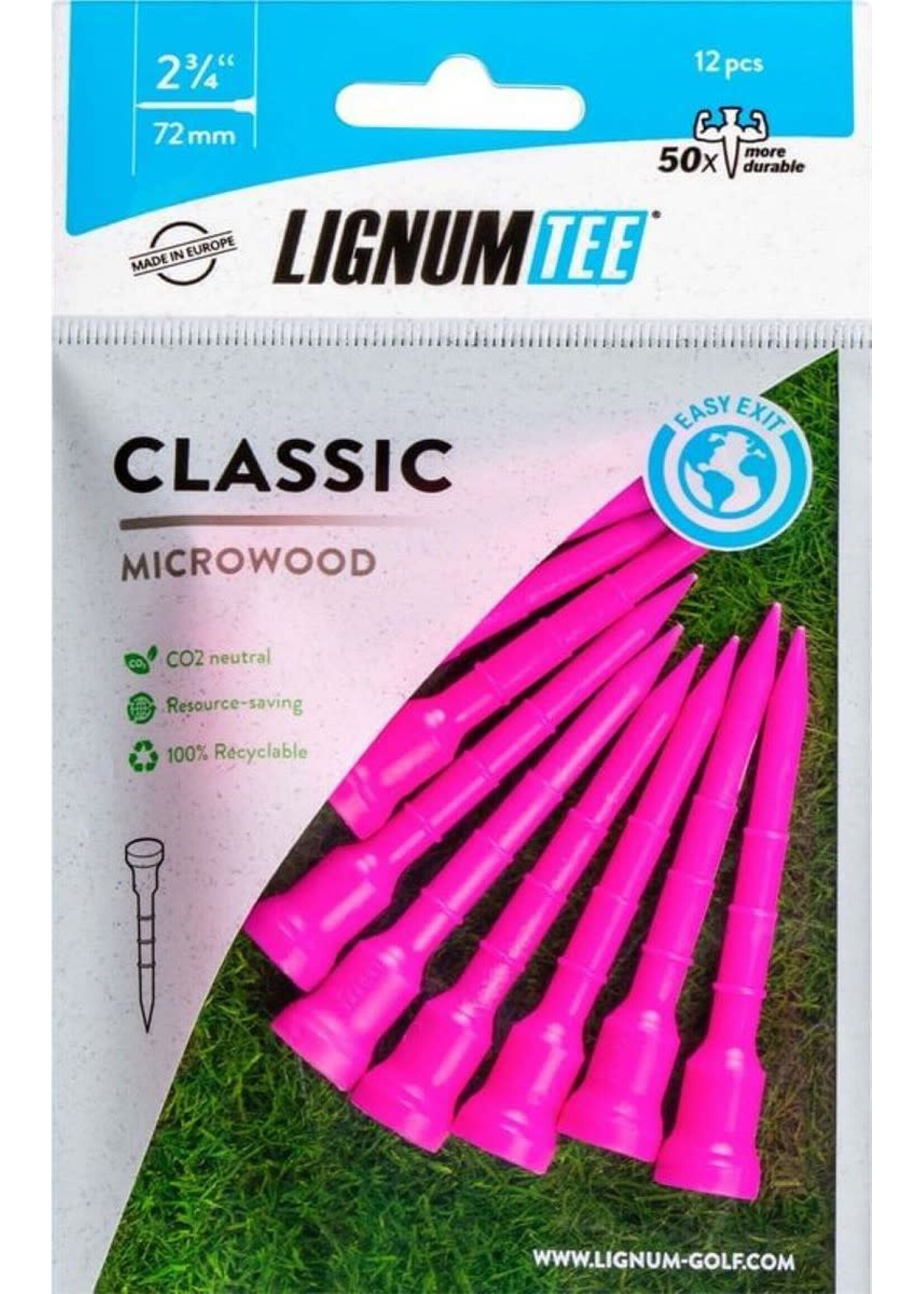 Lignum Lignum Tees 72mm - Punchy Pink